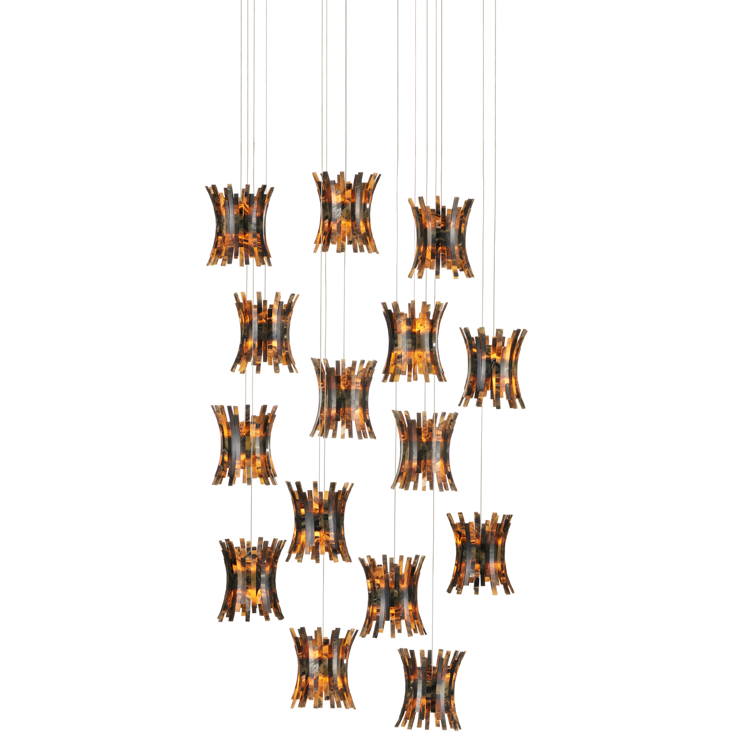 Alsop 15 Light 25 inch Silver Multi-Drop Pendant Ceiling Light