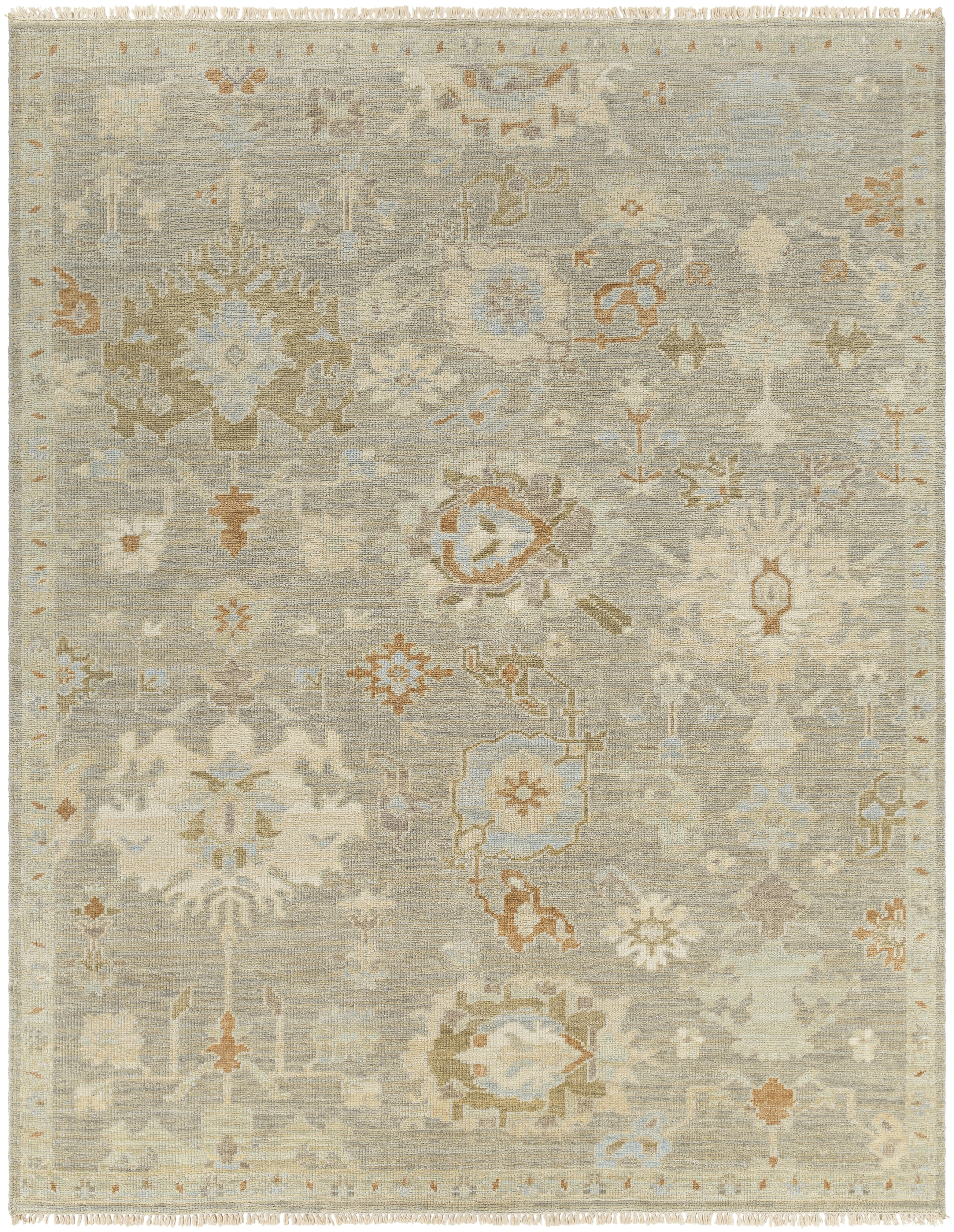 Antalya 108 X 72 inch Medium Brown Rug, Rectangle