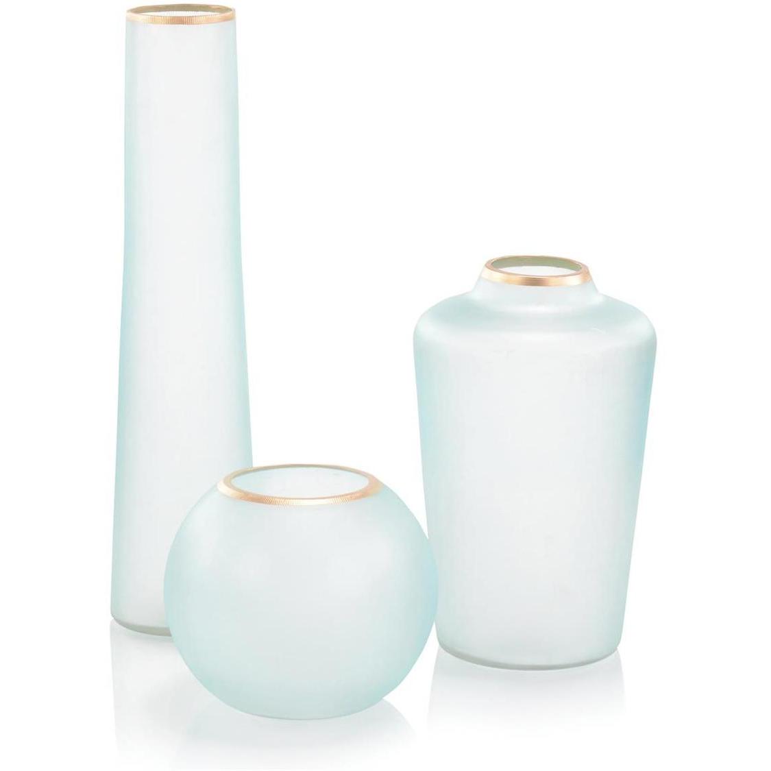 Glass Vases, Set of 3