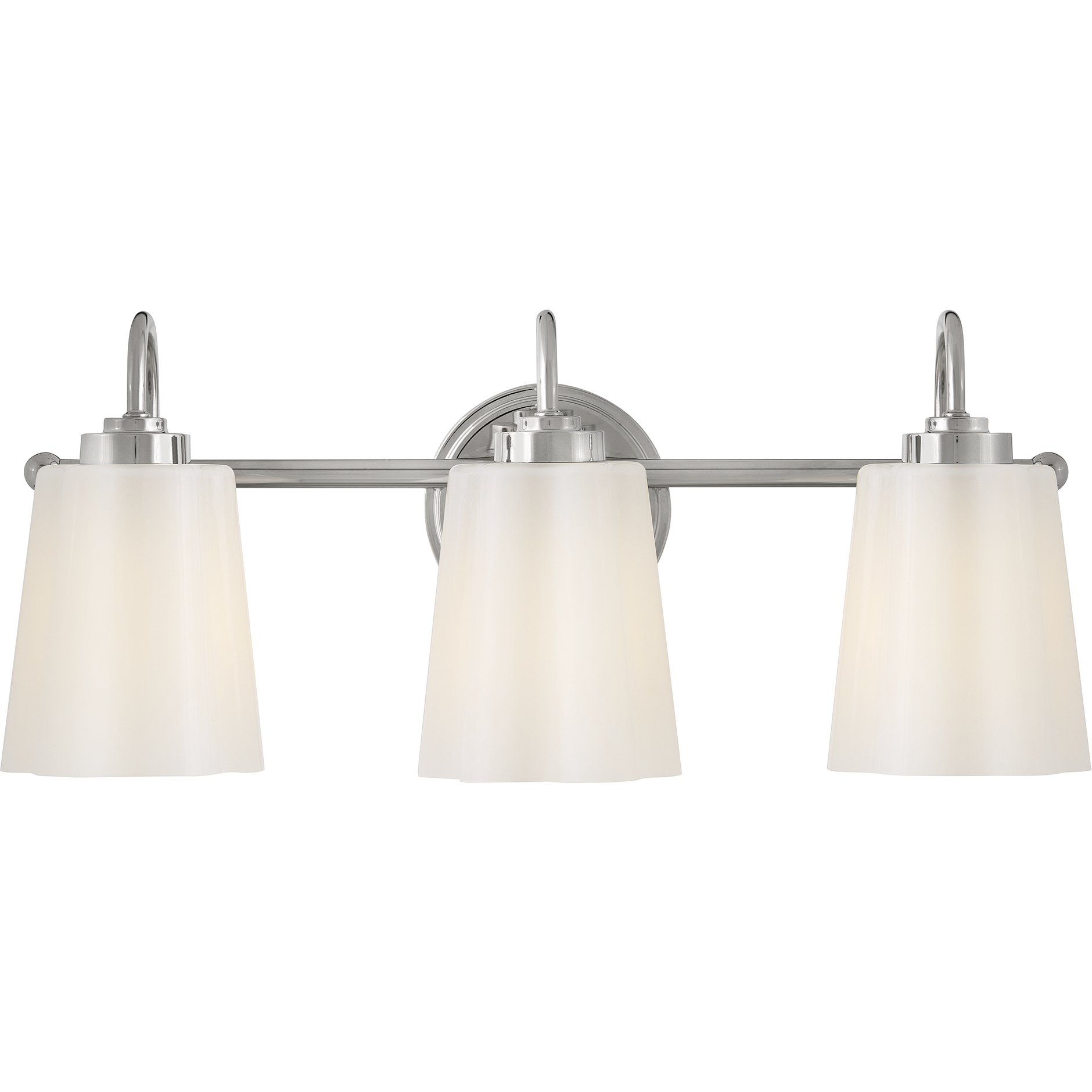 Honey 3 Light 21.25 inch Polished Nickel Vanity Light Wall Light