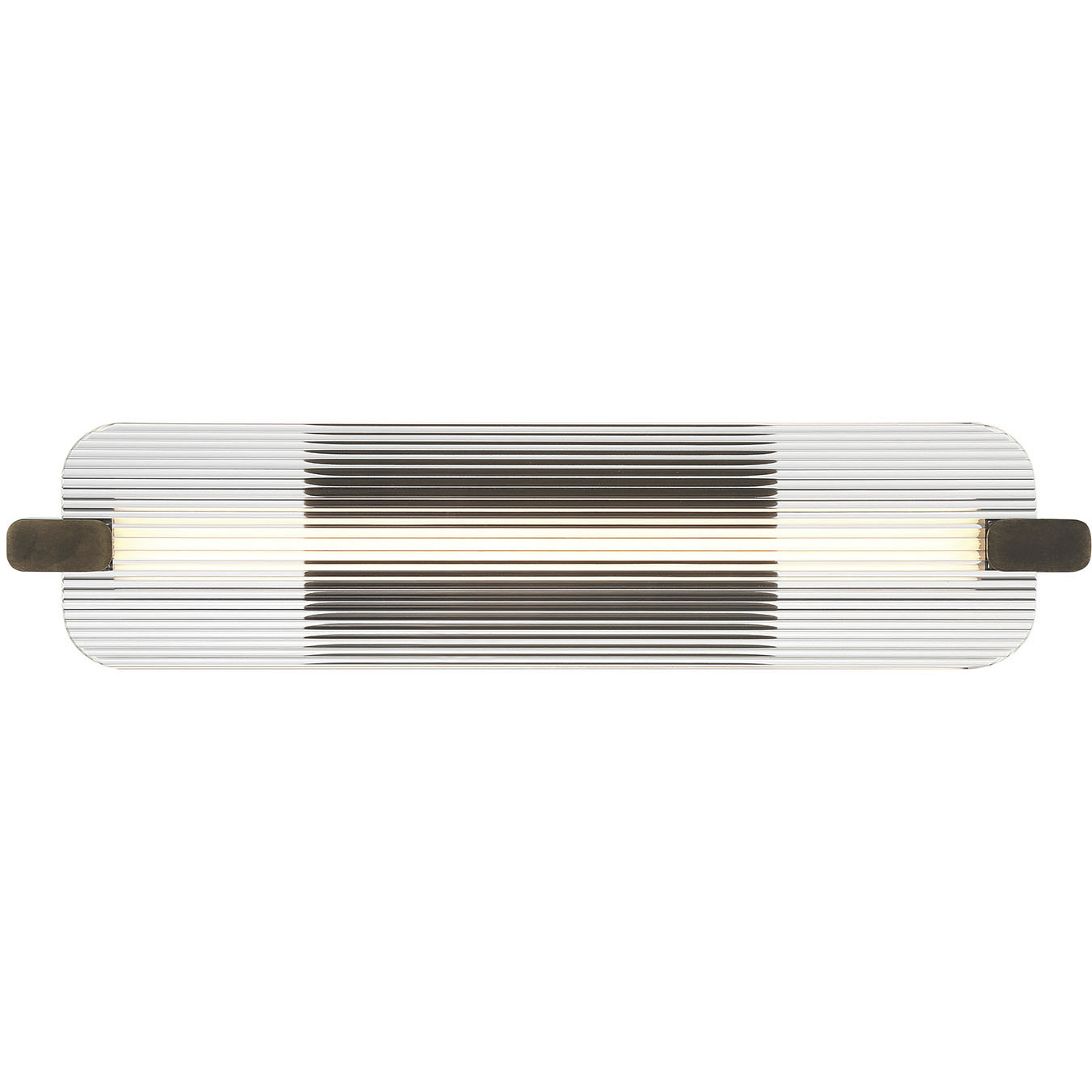 Neoness LED 24.5 inch Weathered Brass Vanity Light Wall Light in Clear