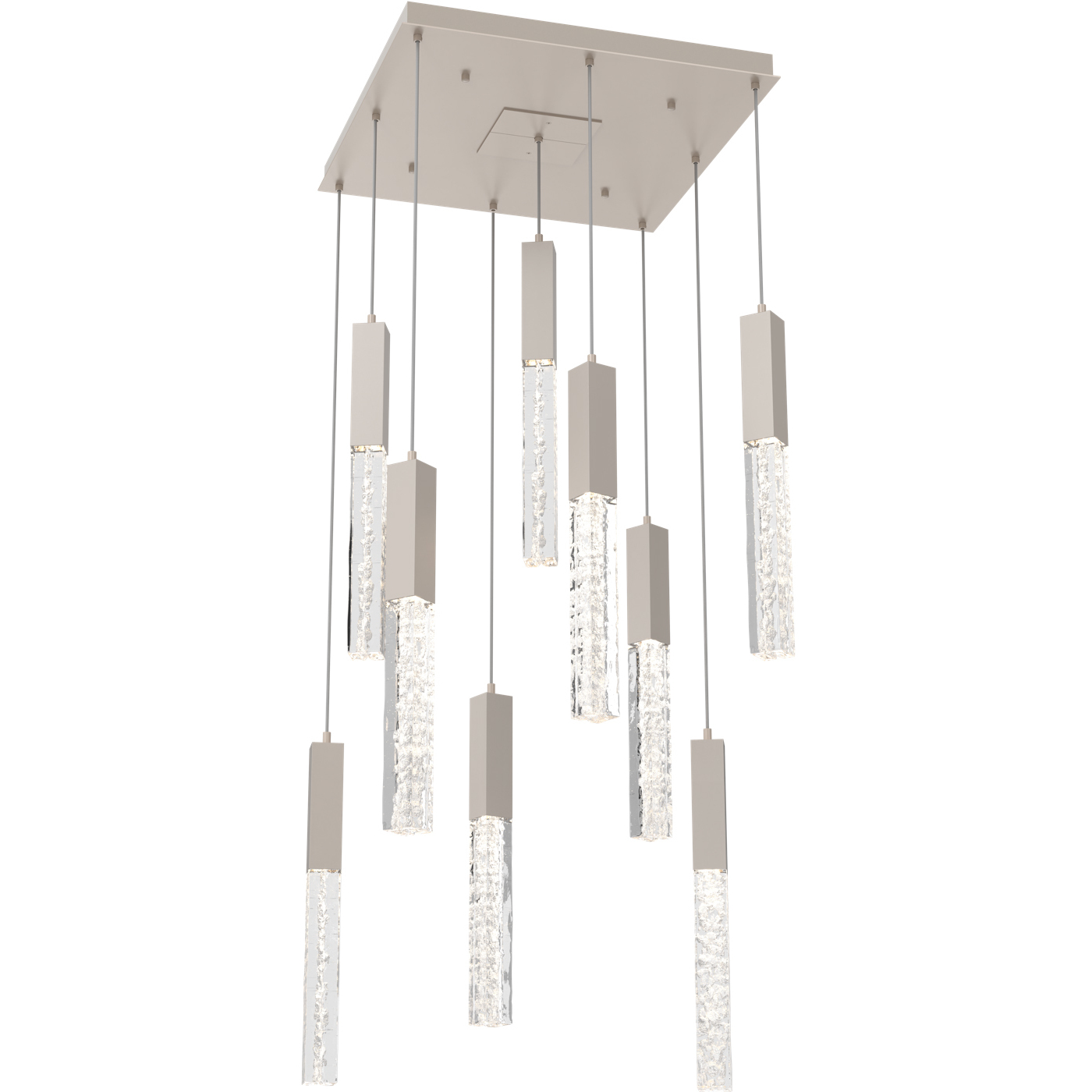 Axis LED 24 inch Beige Silver Chandelier Ceiling Light in Metallic Beige Silver, 2700K LED, Multi-Port