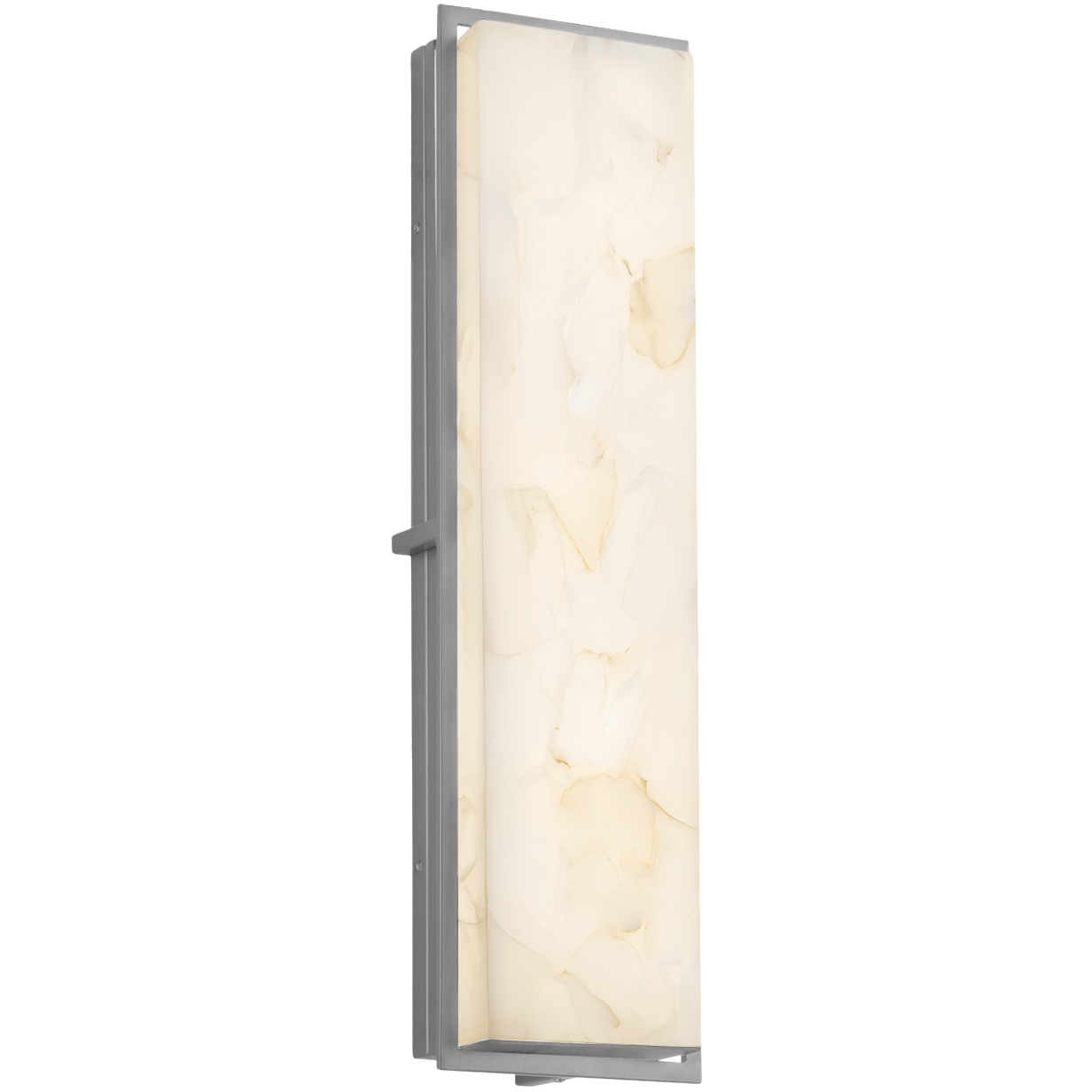 Alabaster Rocks Wall Sconce Wall Light in Brushed Nickel