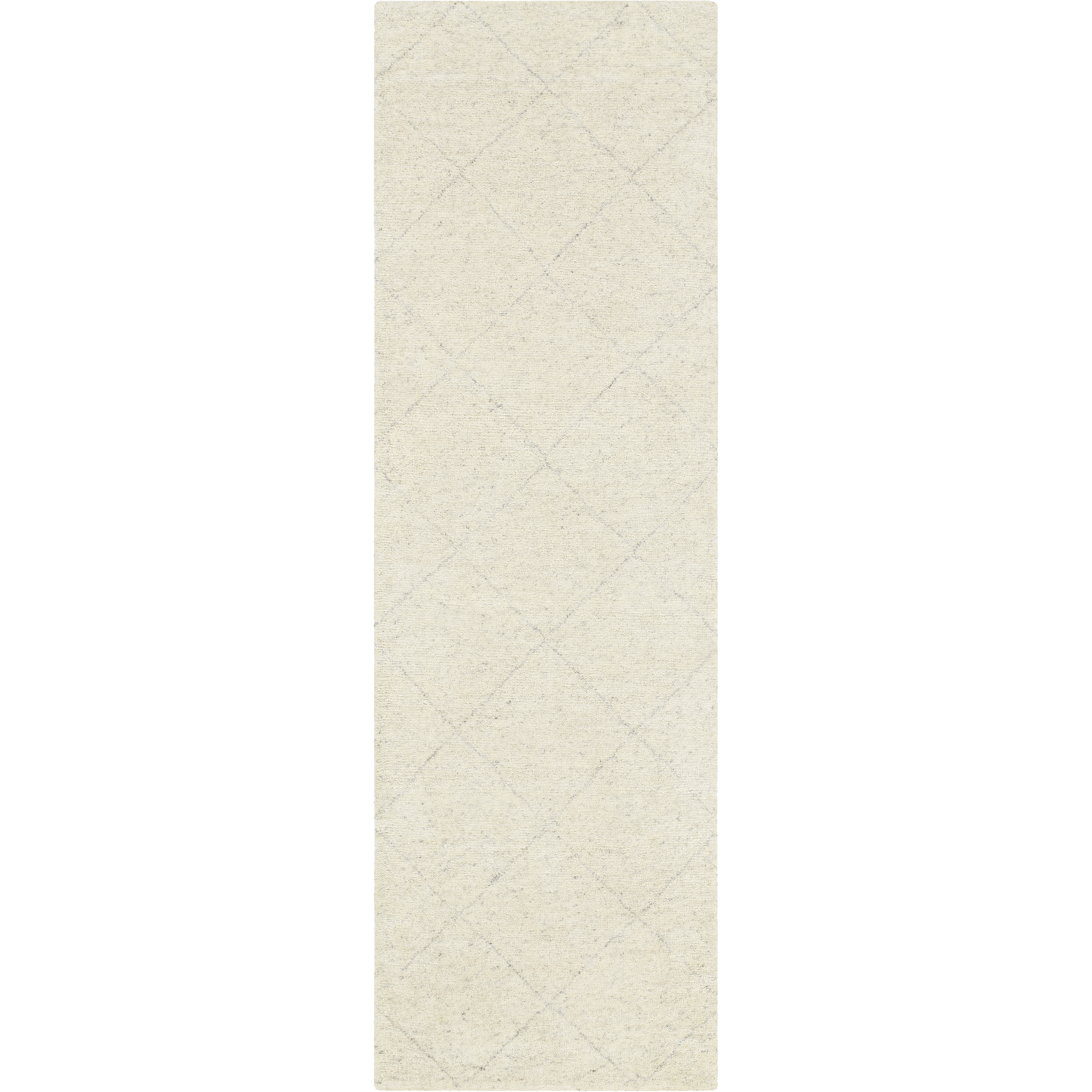 Zara 96 X 30 inch Cream Rug in 2.5 x 8, Runner