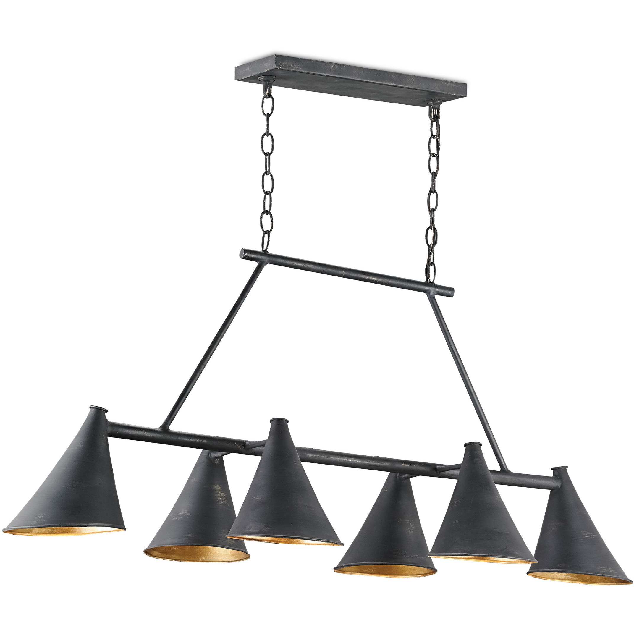 Culpepper 6 Light 48 inch French Black Chandelier Ceiling Light
