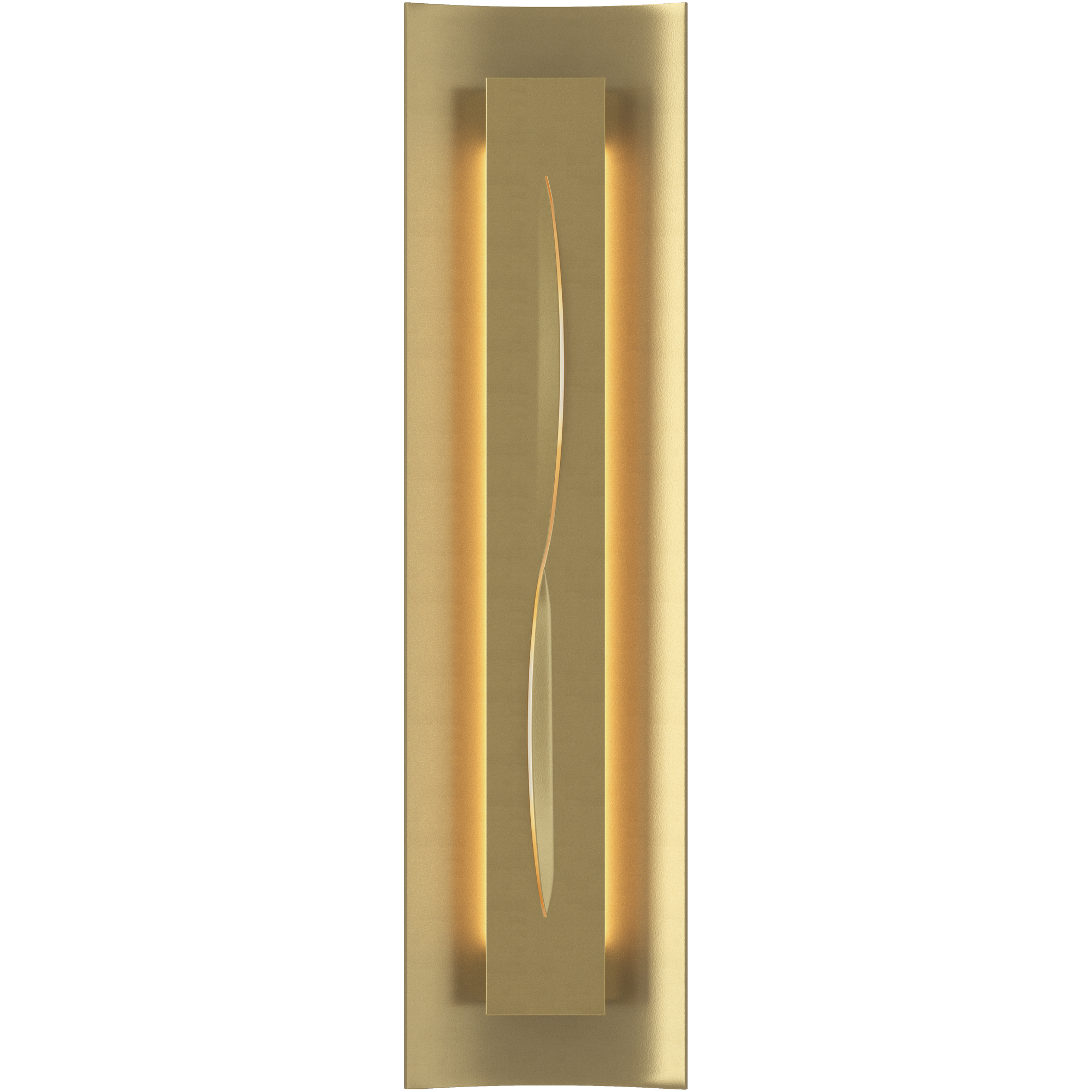 Gallery 3 Light 7.1 inch Modern Brass ADA Sconce Wall Light in Ivory Art