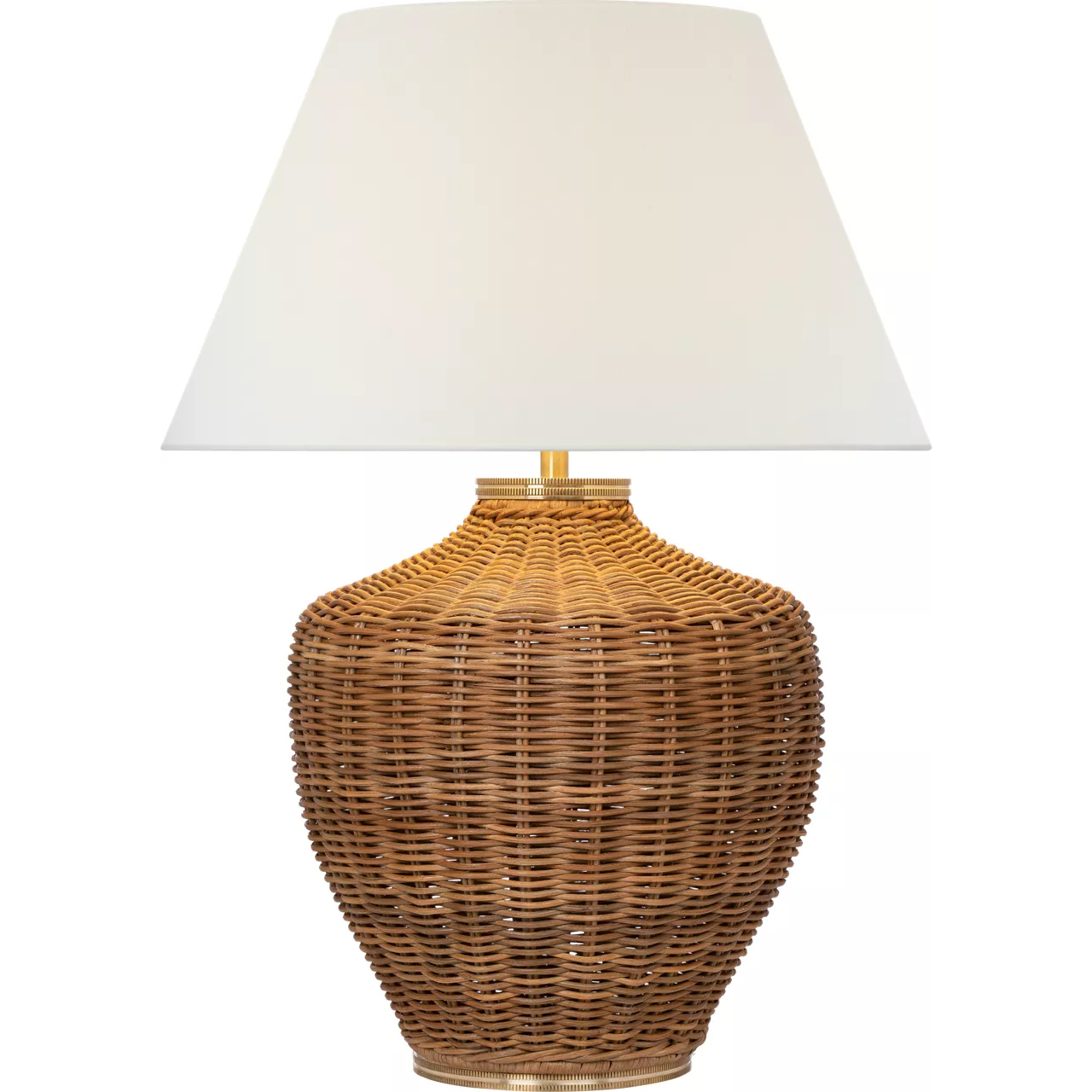 Marie Flanigan Evie 31.75 inch 15 watt Natural Wicker Table Lamp Portable Light, Large
