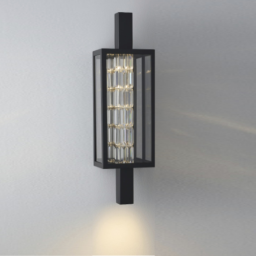 Colonna Esterno 31 inch Matte Black Outdoor Wall Sconce