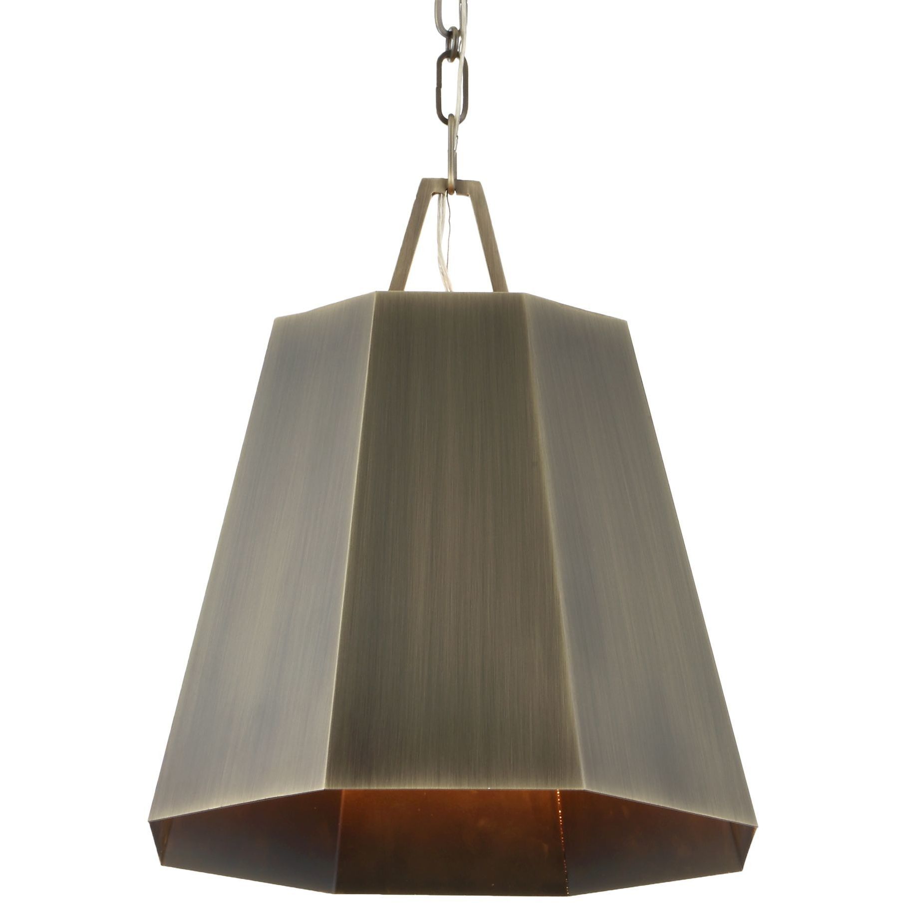Granada 1 Light 15 inch Weathered Brass Pendant Ceiling Light