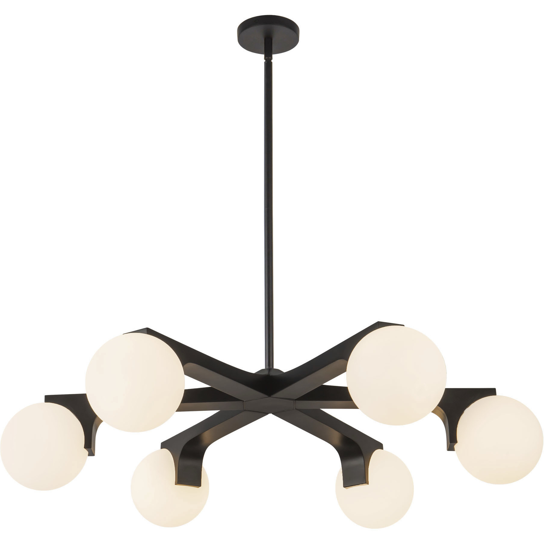 Briar 6 Light 36.88 inch Black Chandelier Ceiling Light