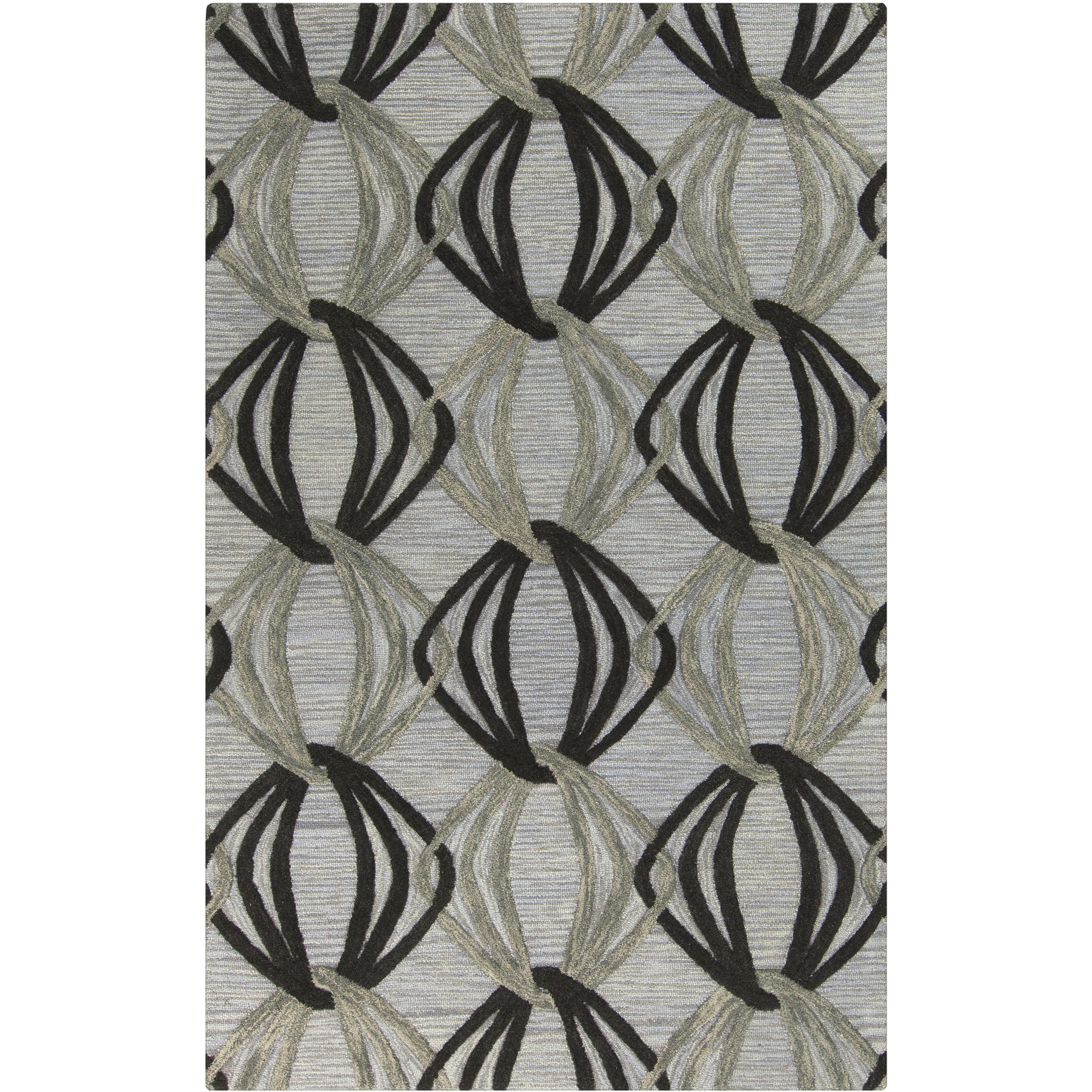 Dream 156 X 108 inch Light Gray, Black, Medium Gray Rug