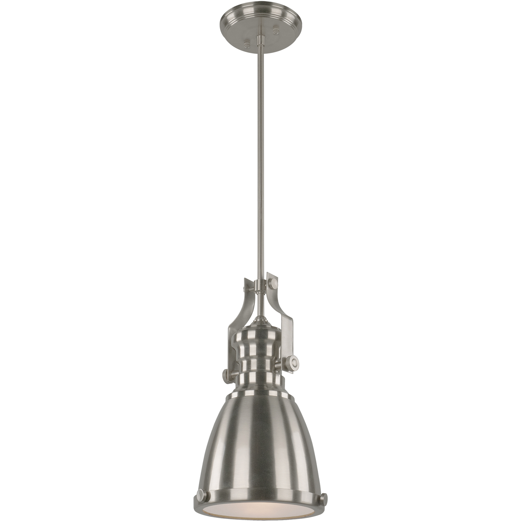 Matteo Lighting Cresswell Series 1 Light 9 inch Brushed Nickel Pendant Ceiling Light C53801BN - Open Box