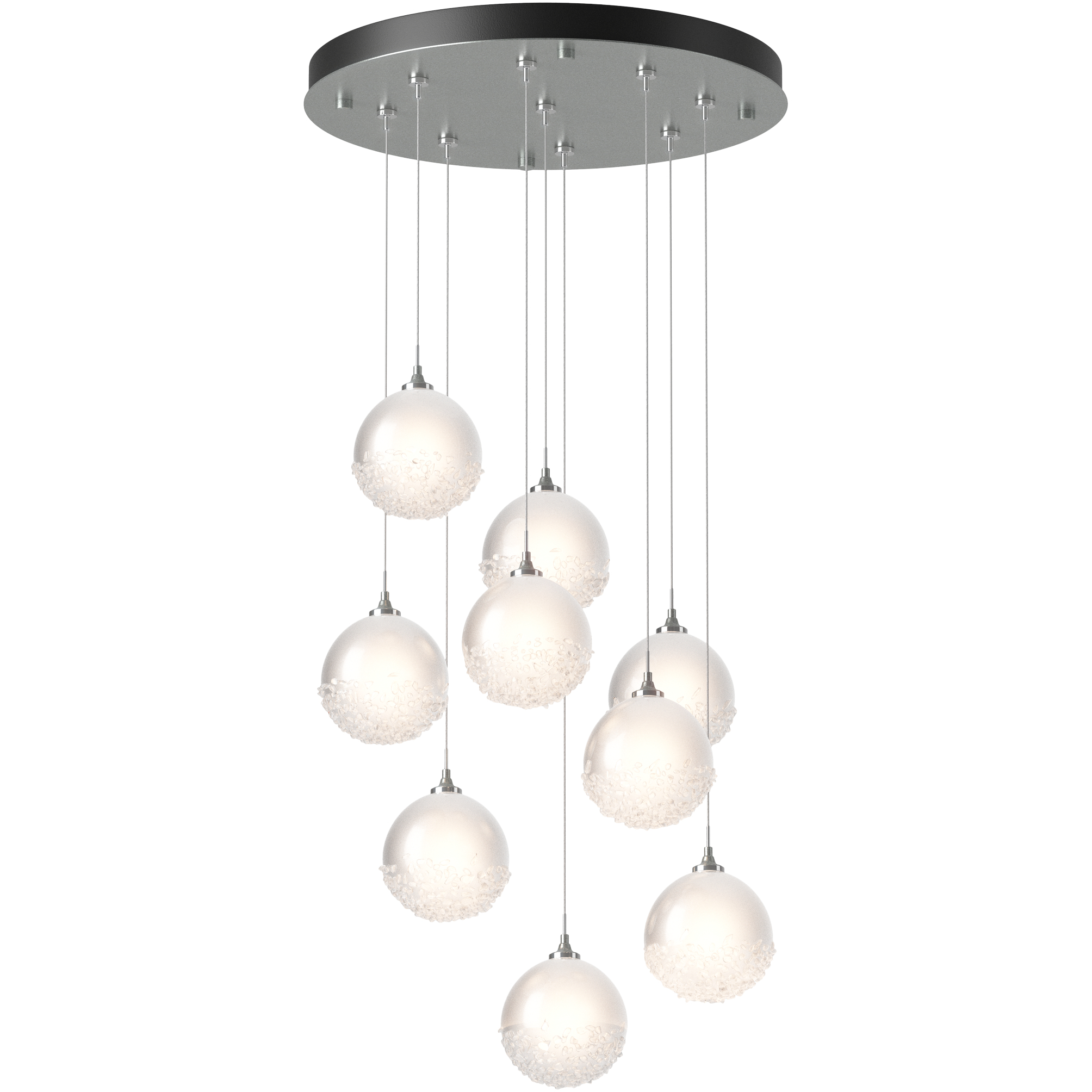 Fritz 9 Light 20.5 inch Vintage Platinum Pendant Ceiling Light, Standard