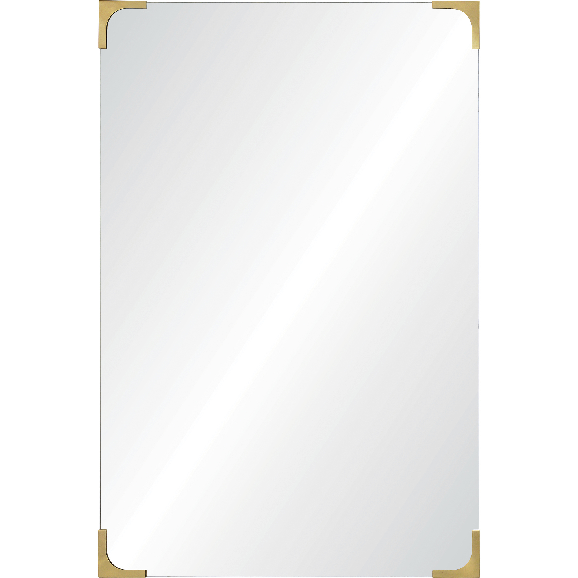 Eros 36 X 24 inch Antique Brass Wall Mirror