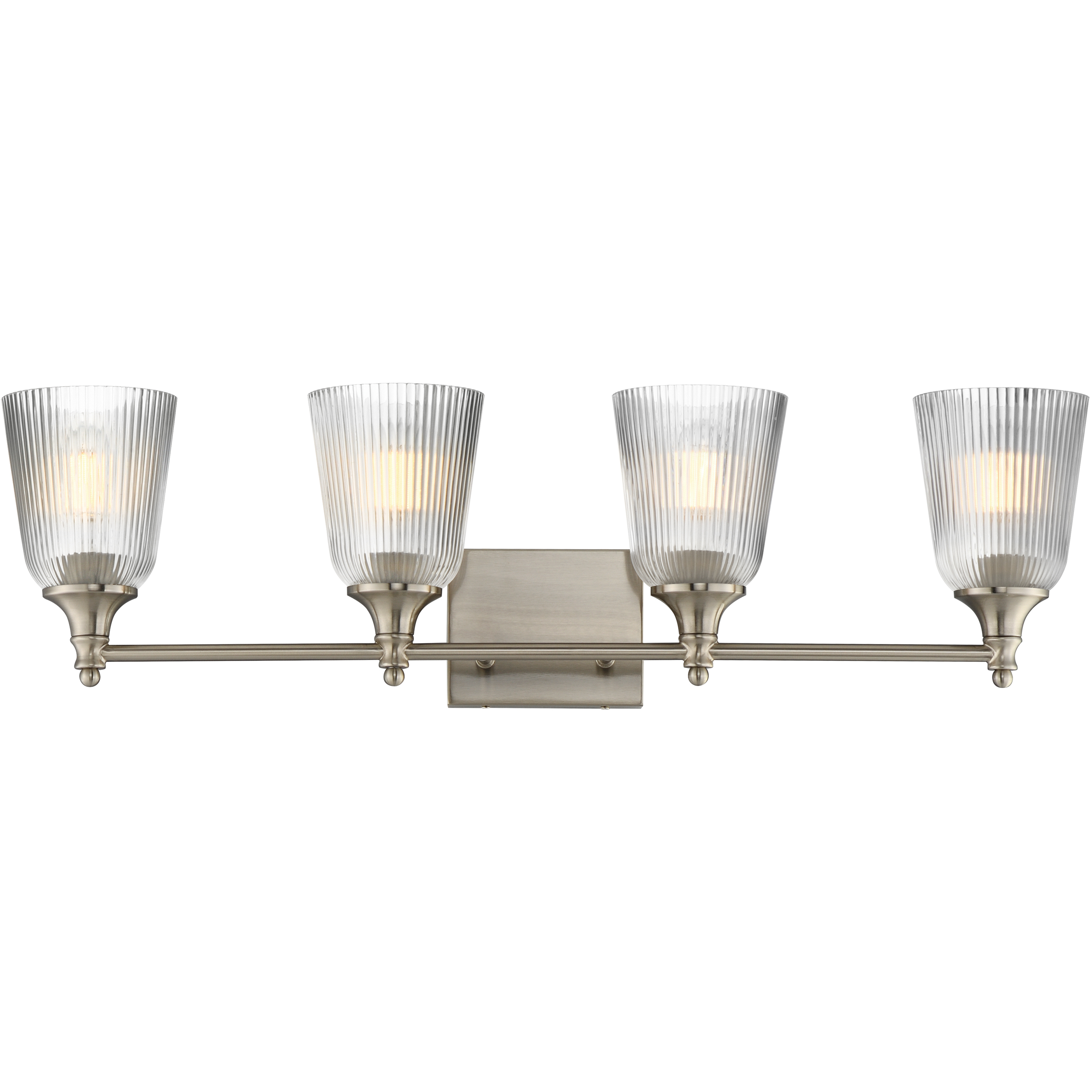 Julip 4 Light 31.75 inch Satin Nickel Bath Vanity Wall Light