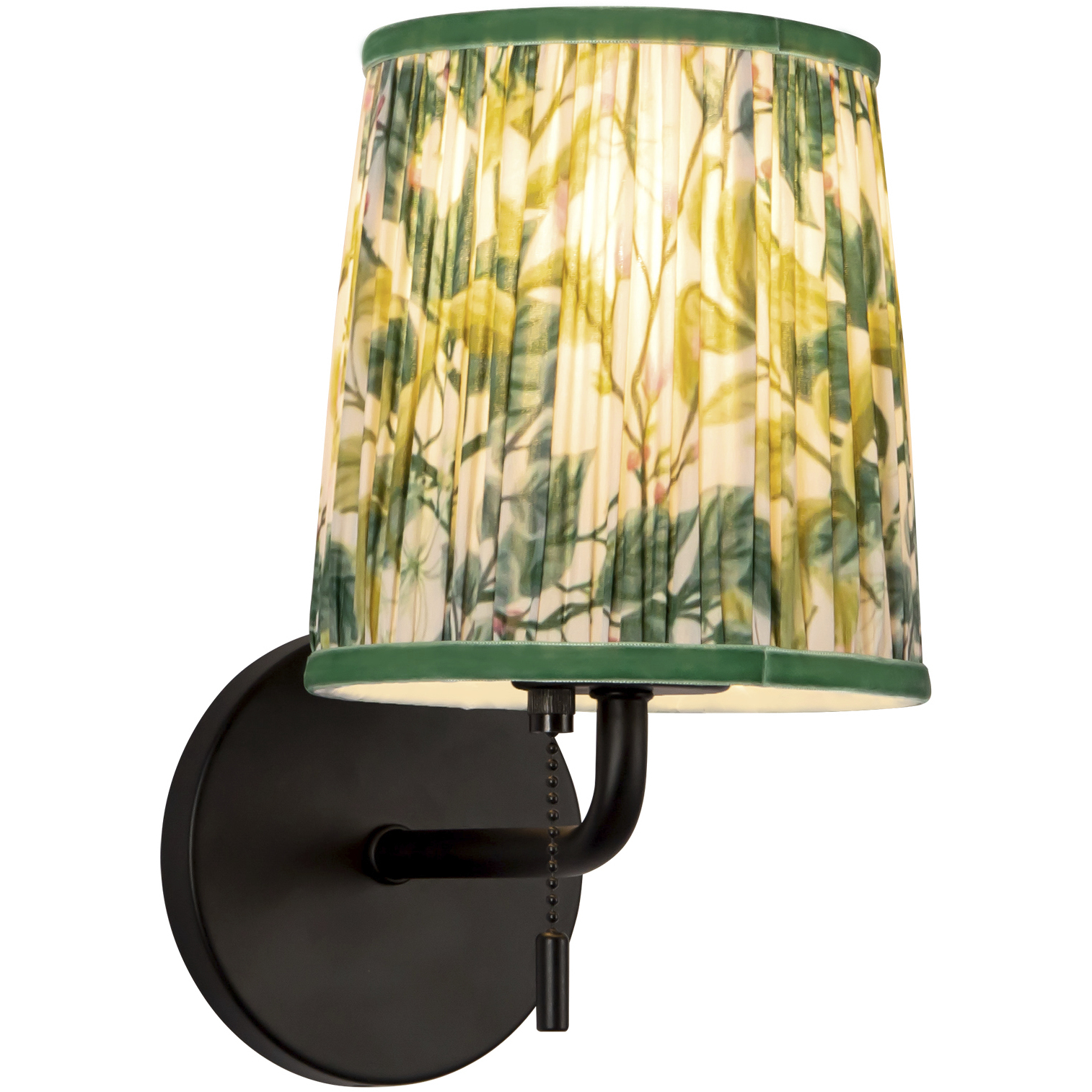 Alora Mood Scout 1 Light 6 inch Matte Black and Green Linen Wall/Vanity Light Wall Light