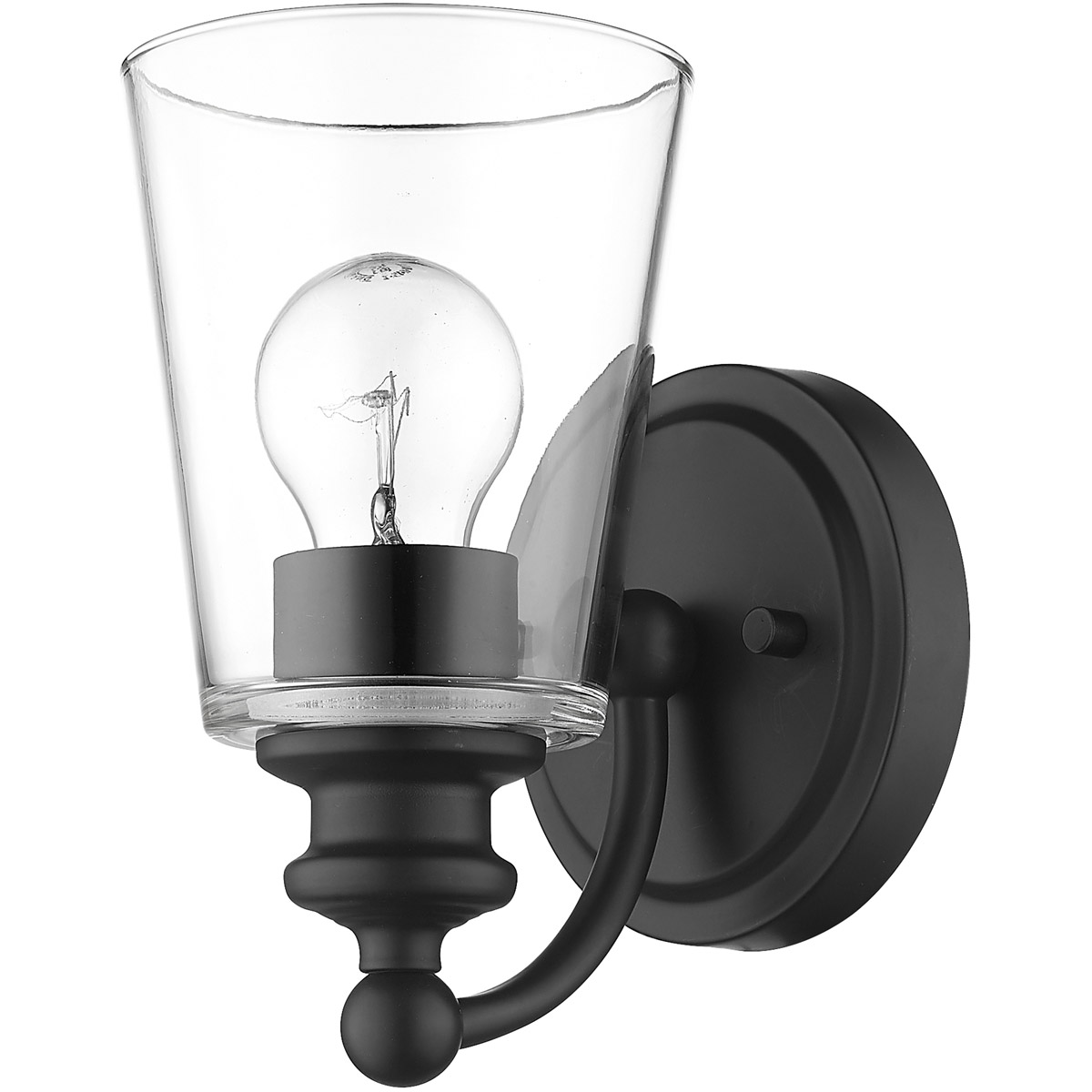 Ceil 1 Light 5 inch Matte Black Sconce Wall Light