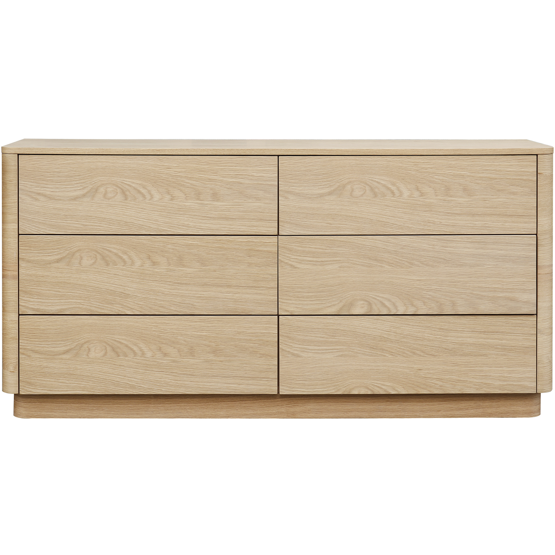 Round Off Light Oak Dresser