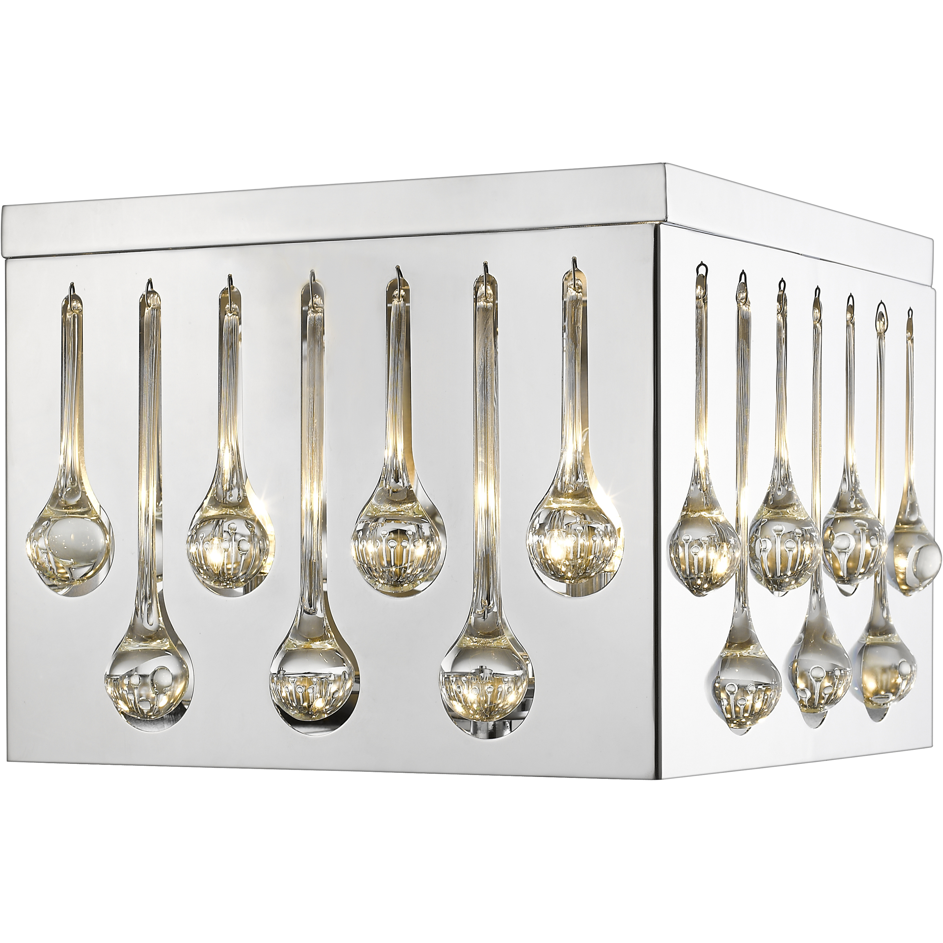 Oberon 4 Light 13.5 inch Chrome Flush Mount Ceiling Light