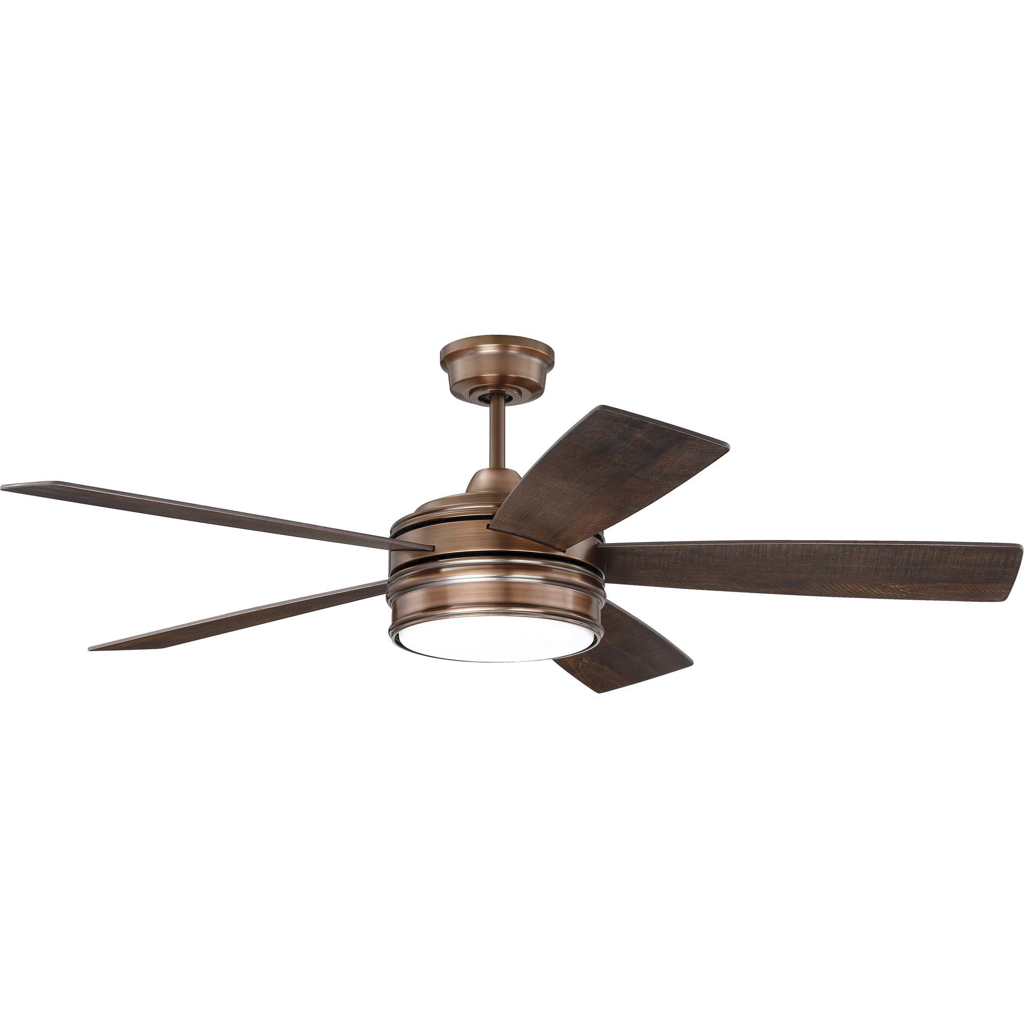 Craftmade BRX52BCP5 Braxton 52 inch Brushed Copper with Dark Cedar ...