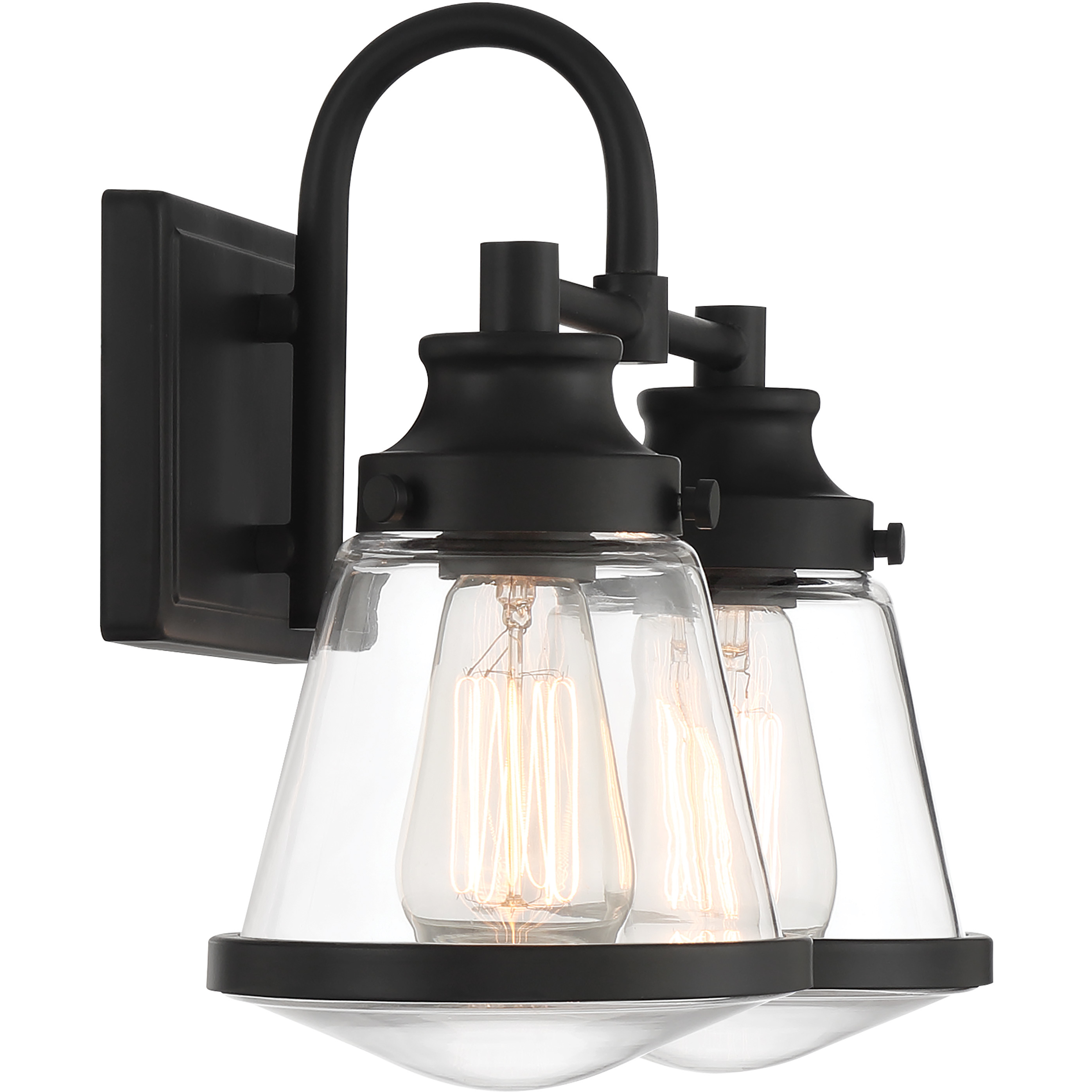 Mannsdale 2 Light 16 inch Coal Bath Vanity Wall Light