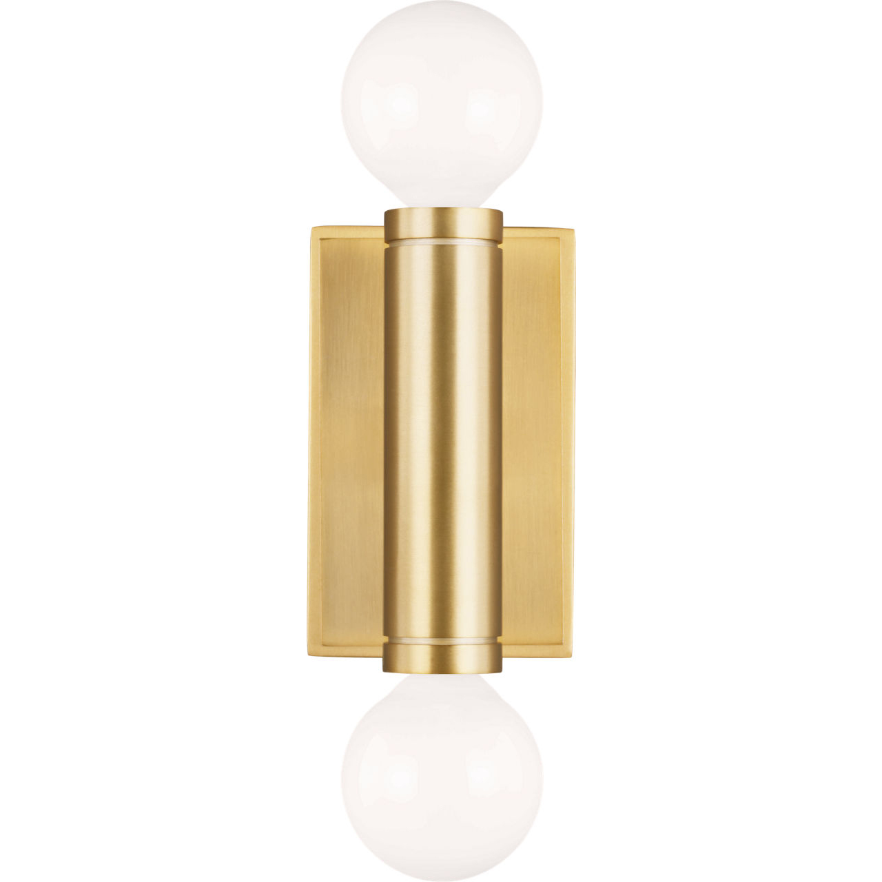 TOB by Thomas O'Brien Beckham Modern 2 Light 2.75 inch Burnished Brass ADA Wall Sconce Wall Light