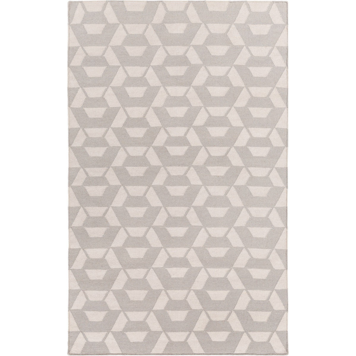 Rivington 36 X 24 inch Gray and Neutral Area Rug, Wool and Cotton