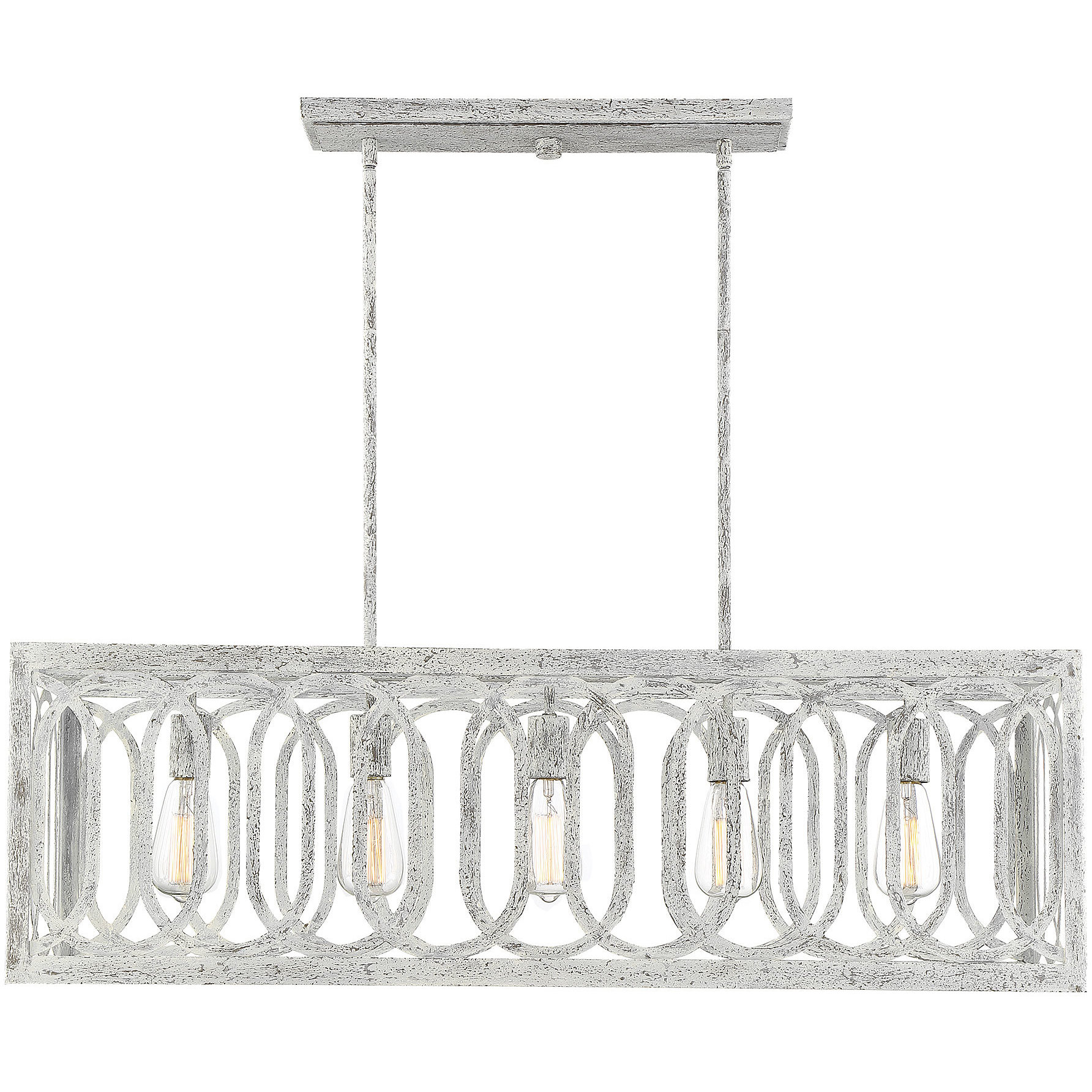 Westbrook 5 Light 37.75 inch Charisma Linear Chandelier Ceiling Light