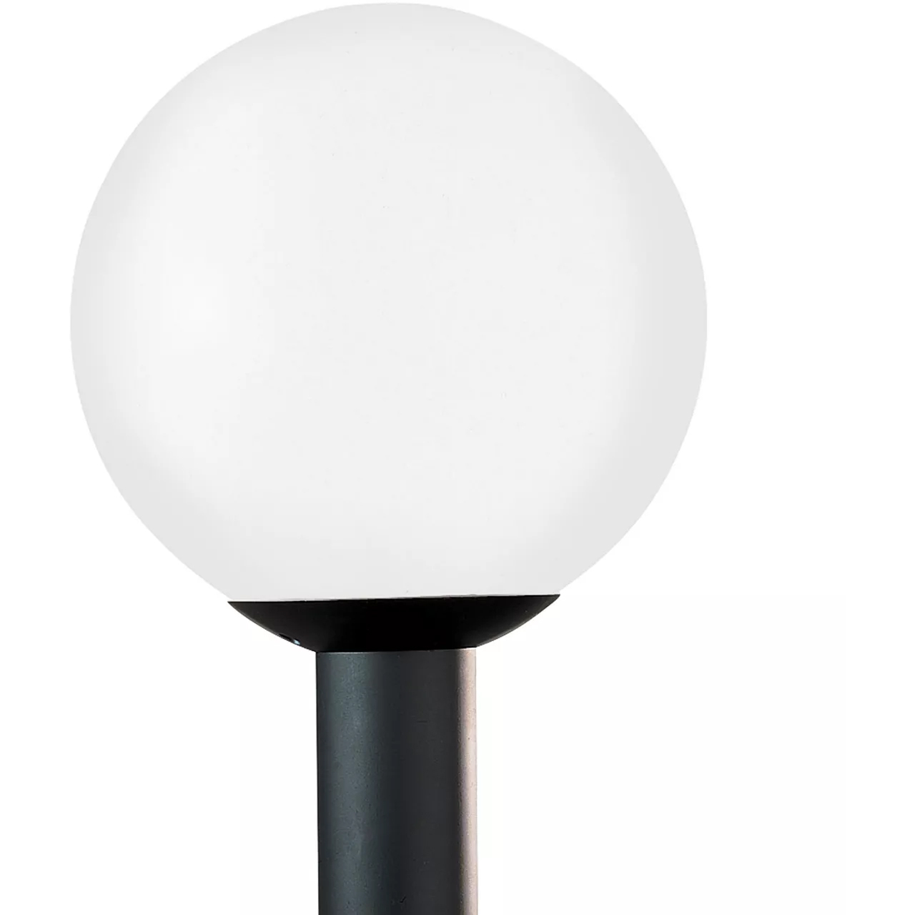 Outdoor Globe 1 Light 15 inch White Plastic Outdoor Post Lantern, Large