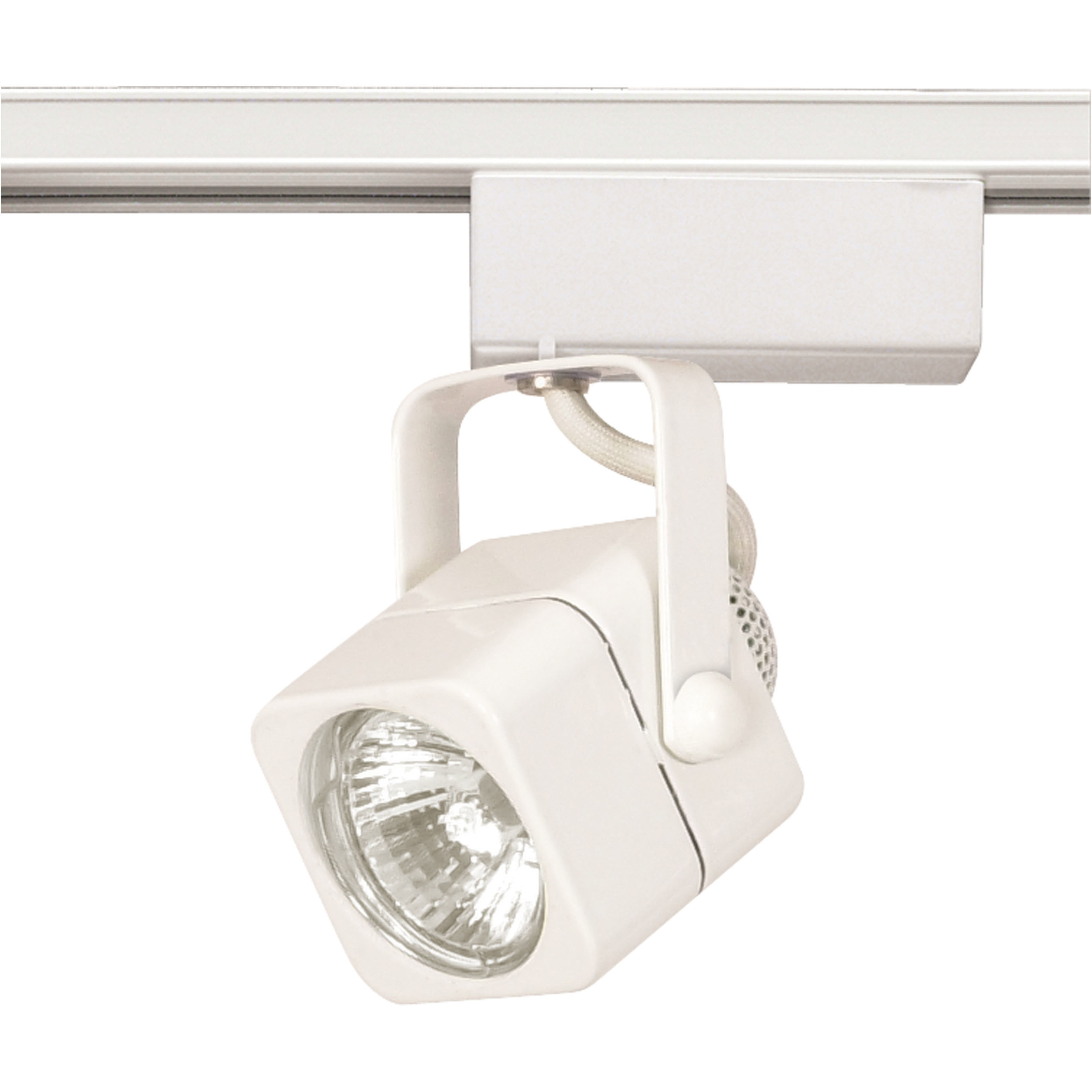 Brentwood 1 Light 12V White Track Lighting Ceiling Light, Square
