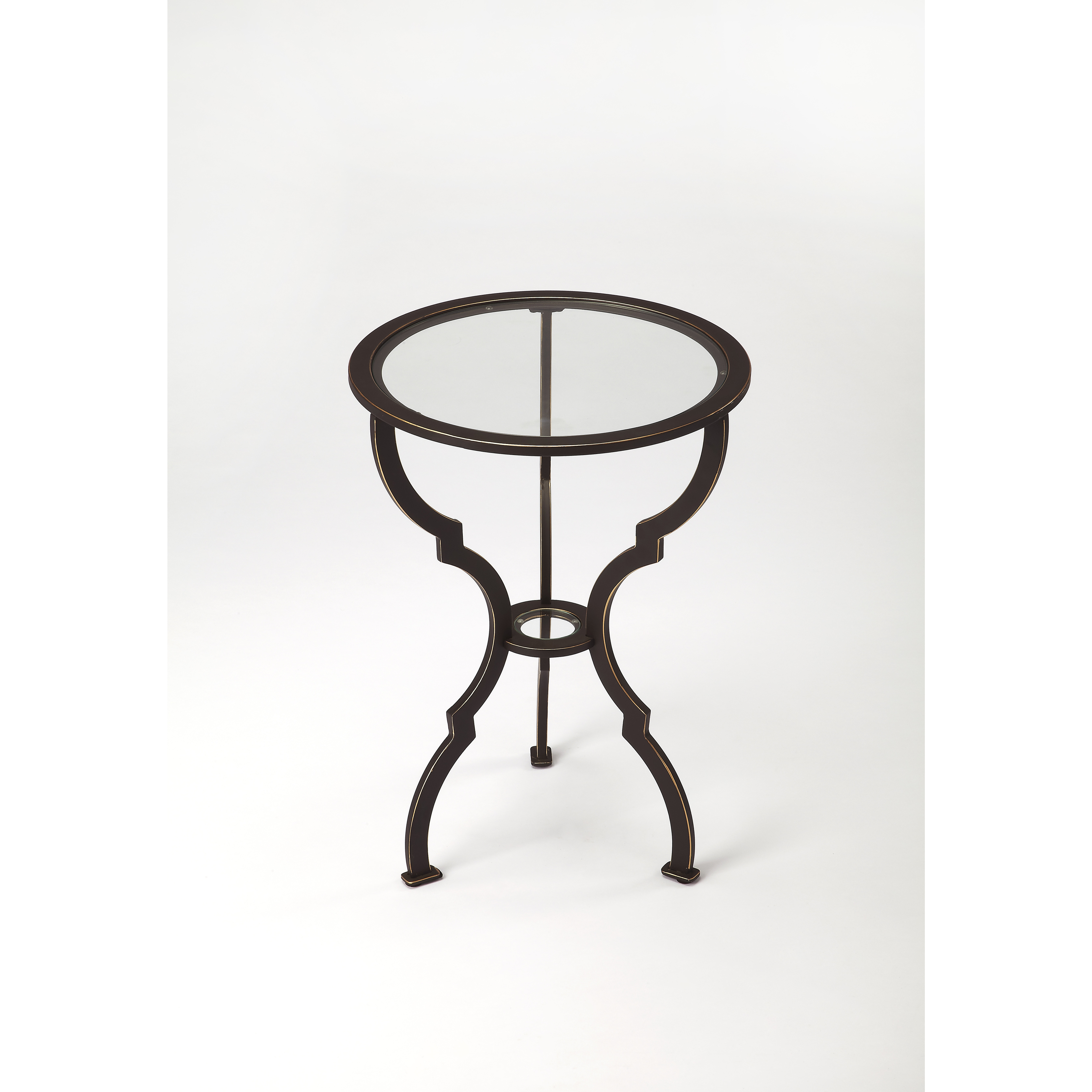 Yvonne Metal 24 X 17 inch Metalworks Accent Table