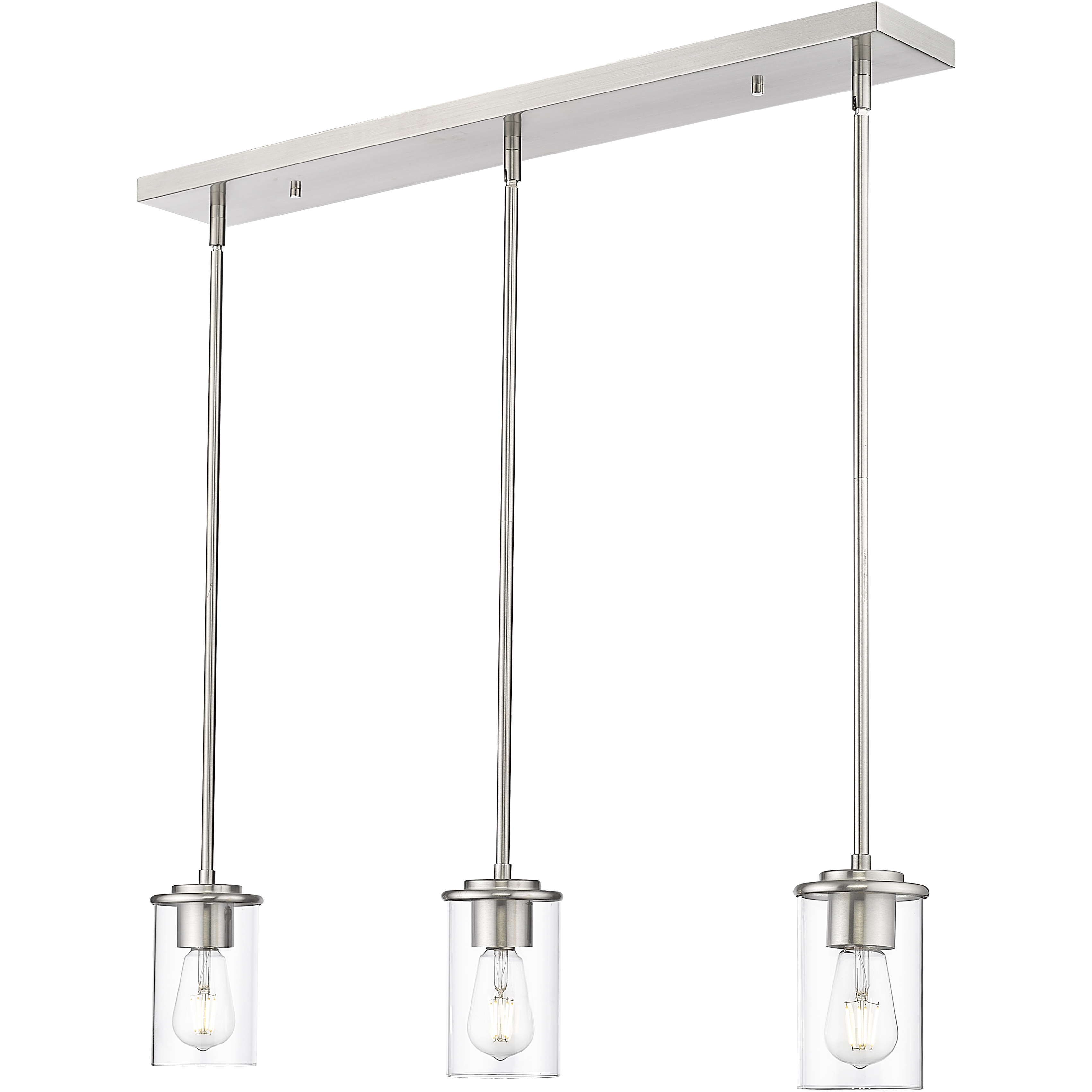 Thayer 3 Light 4.75 inch Brushed Nickel Pendant Ceiling Light