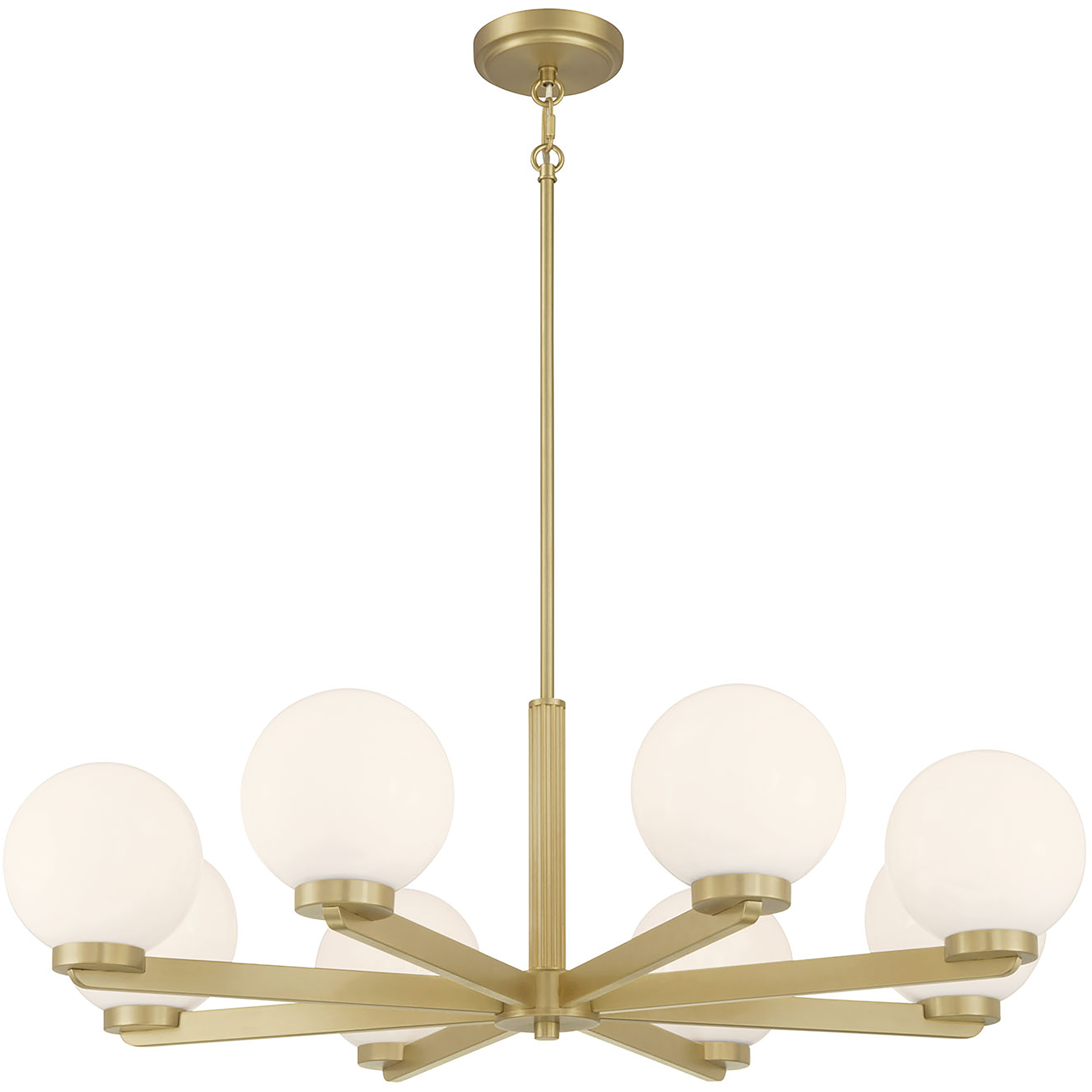 Ardeva 8 Light 34 inch Vintage Brass Chandelier Ceiling Light