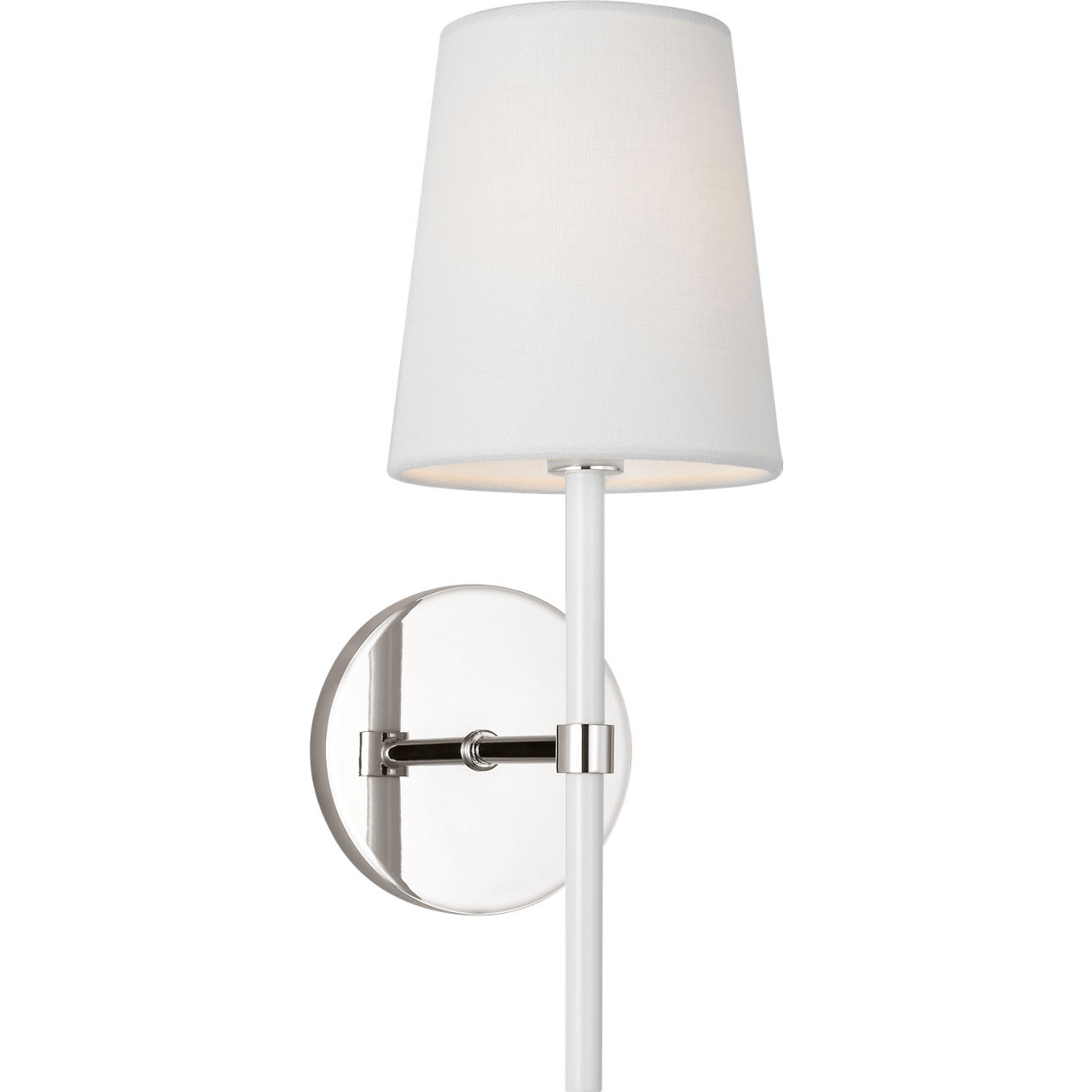 kate spade new york Monroe 1 Light 5 inch Polished Nickel Wall Sconce Wall Light in Polished Nickel / Gloss White