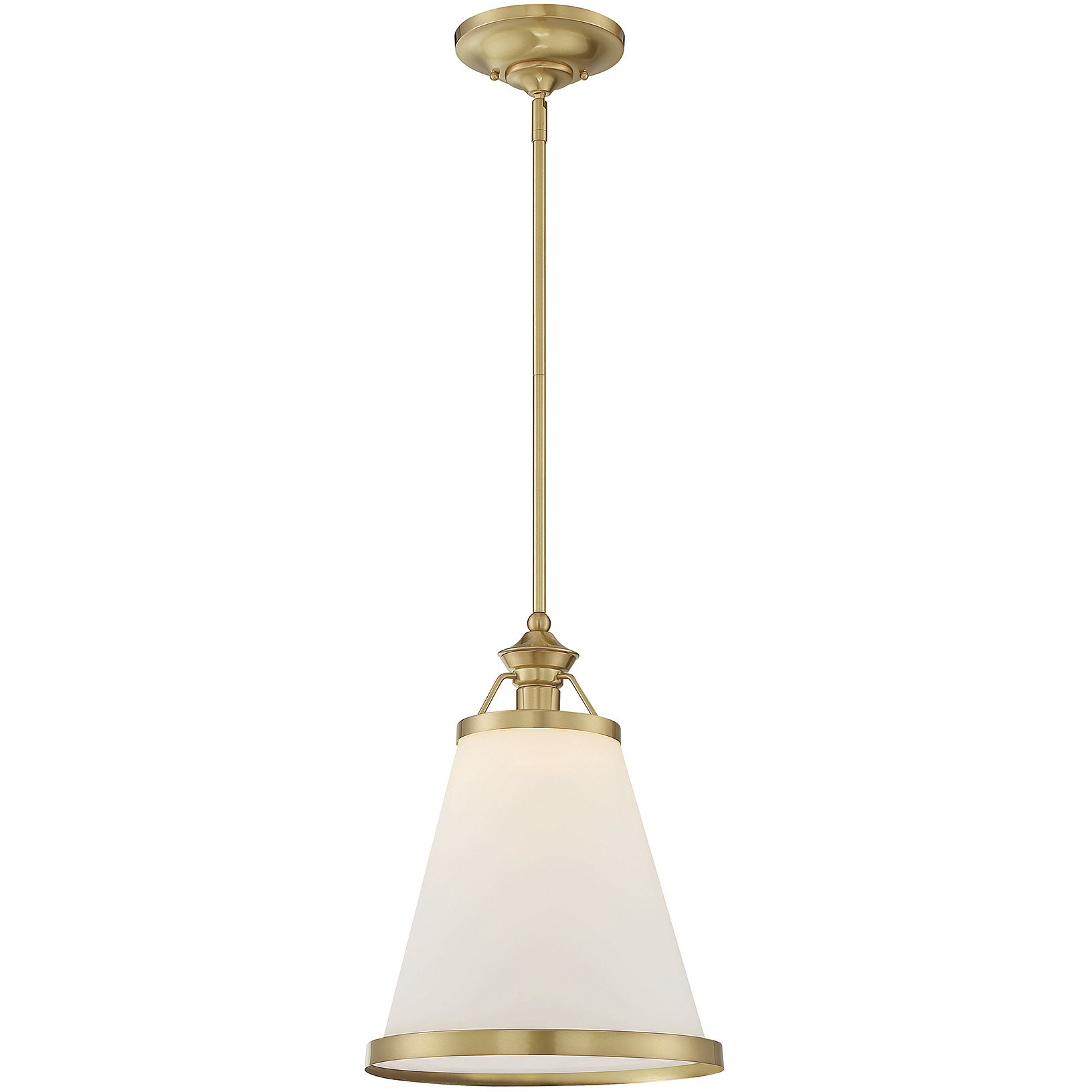 Savoy House 7 130 1 63 Ashmont 1 Light 13 Inch Warm Brass Lustre Pendant Ceiling Light Essentials