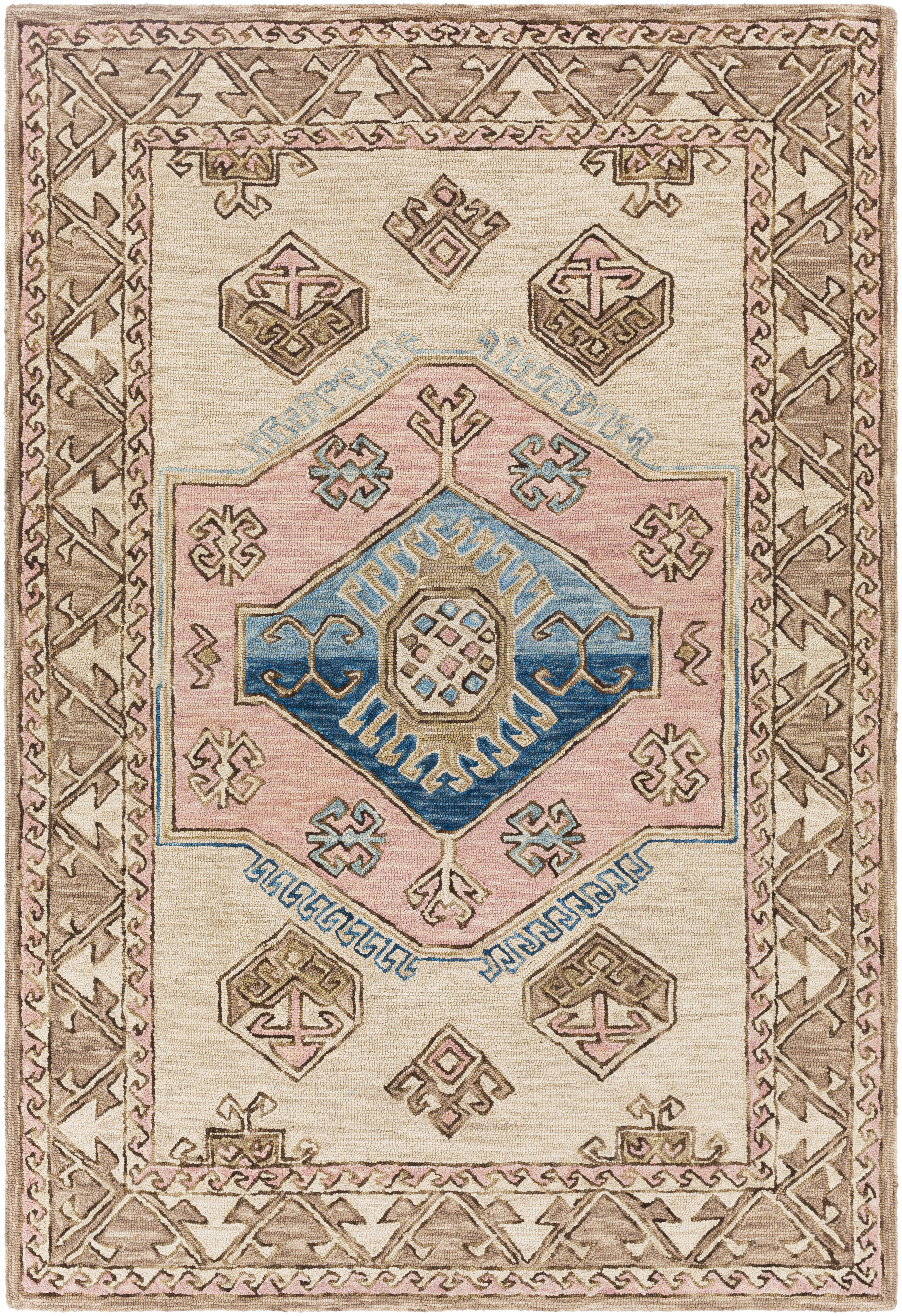 Urfa 36 X 24 inch Blue Rug in 2 x 3, Rectangle