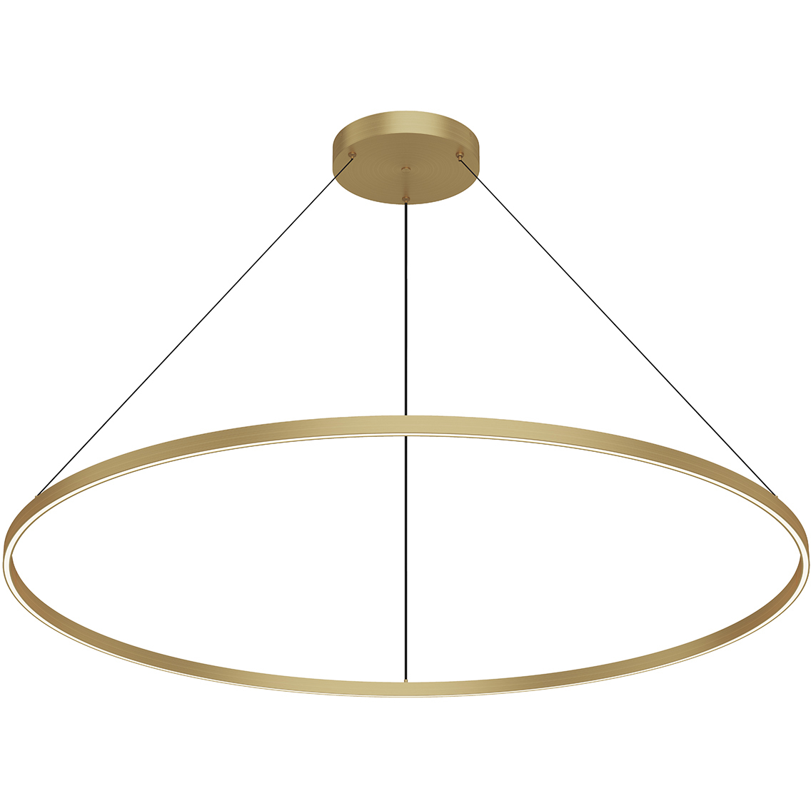 Cerchio LED 59 inch Brushed Gold Pendant Ceiling Light