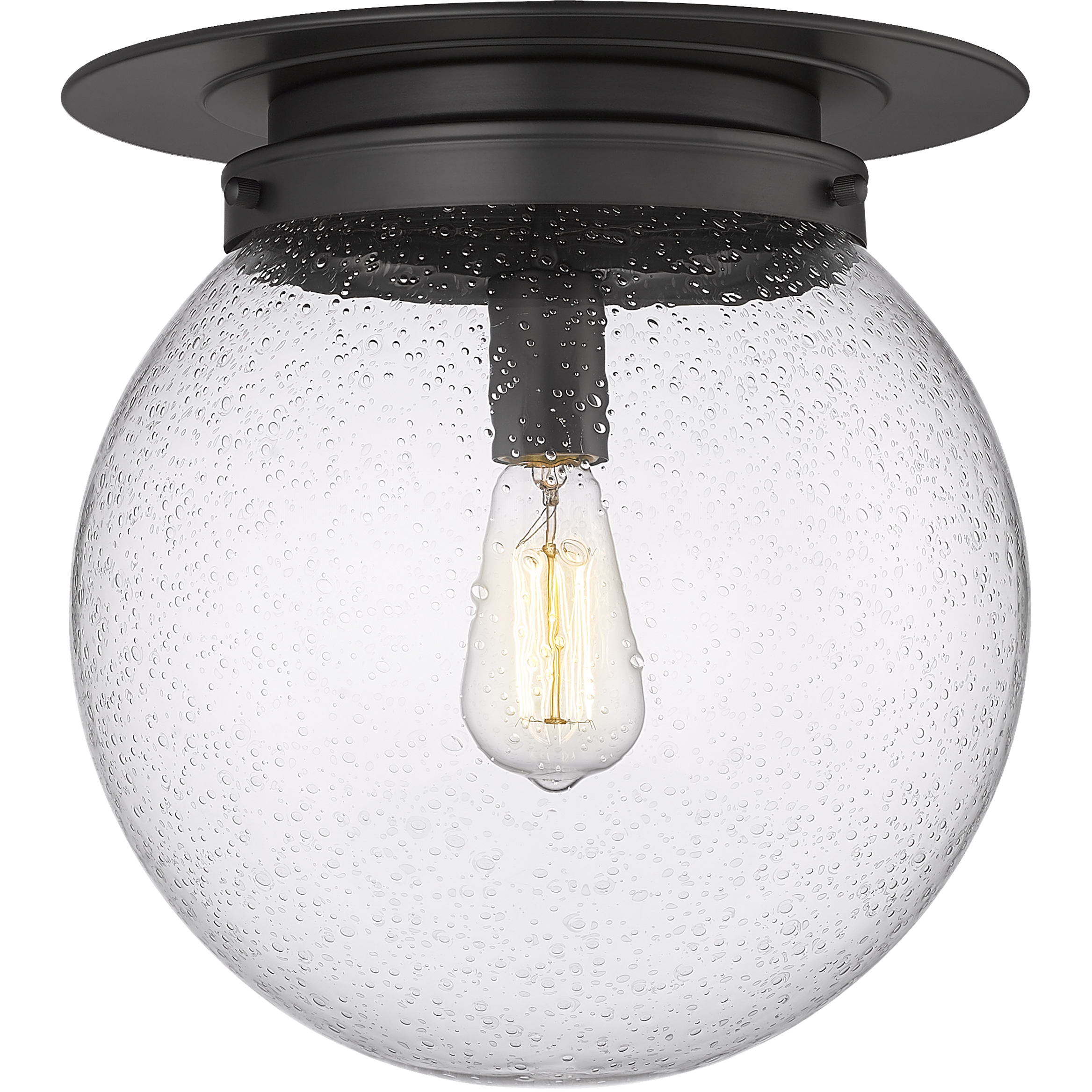 Calhoun 1 Light 13 inch Matte Black Flush Mount Ceiling Light