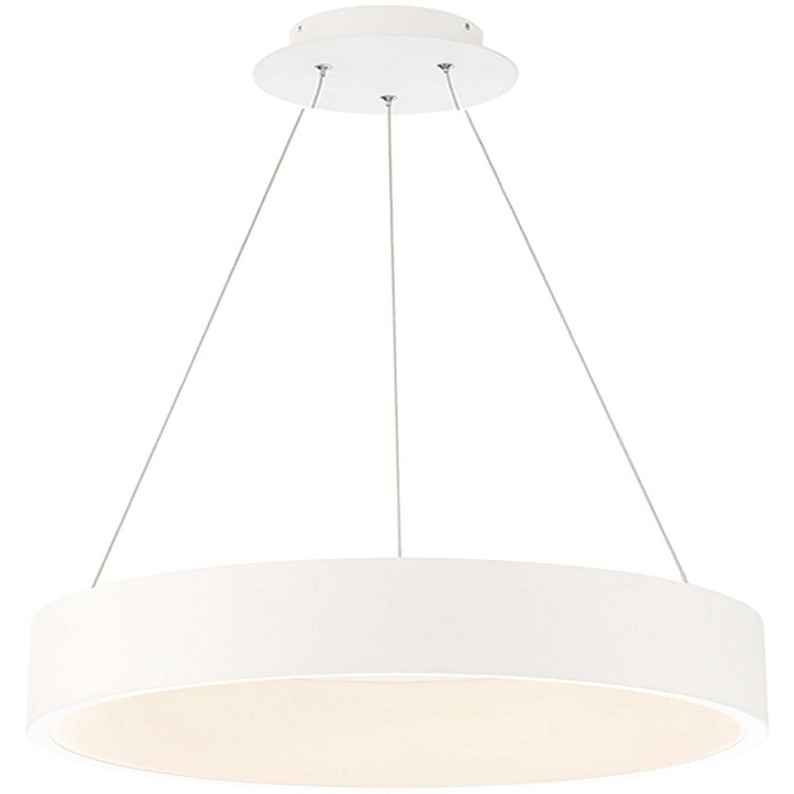 Corso LED 31.5 inch White Pendant Ceiling Light, dweLED