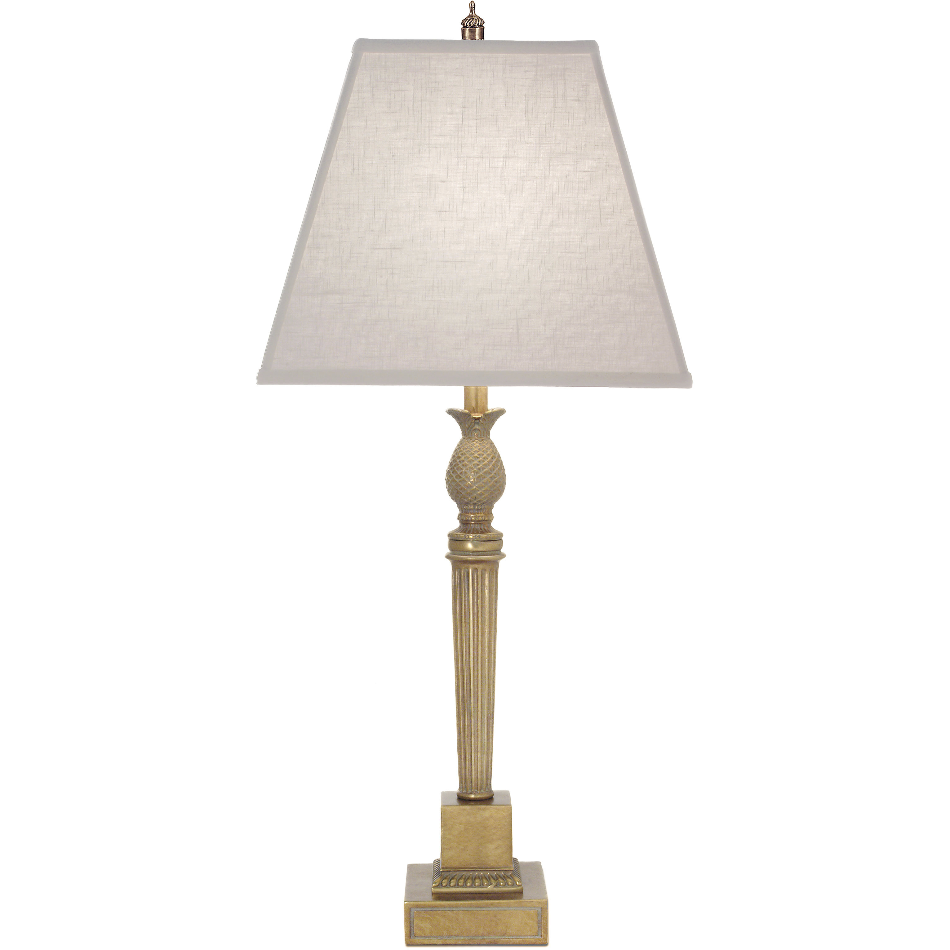 Stiffel Opaque Black Burnished Brass Table Lamp