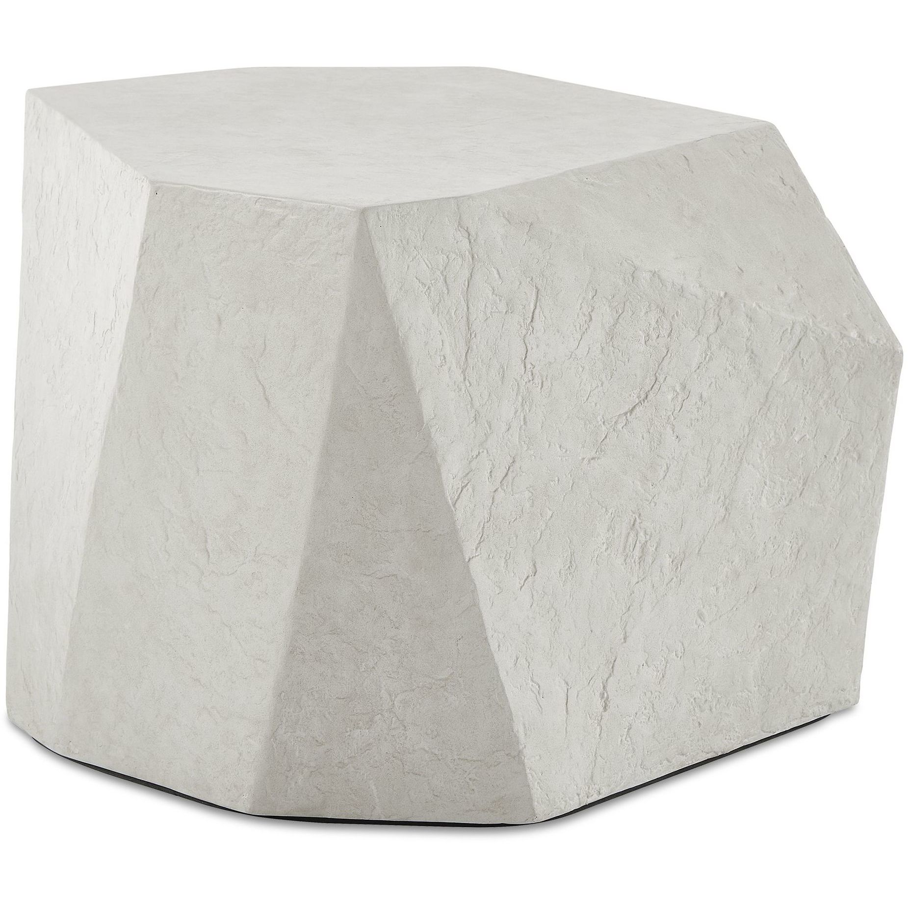 Parra 24 X 18 inch Natural Limestone Outdoor Side Table