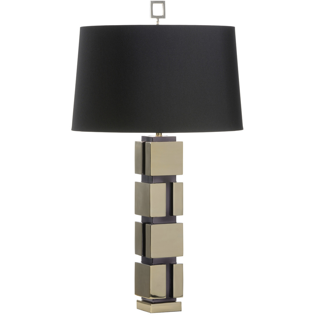 Wildwood 100.00 watt Polished Nickel/Black Table Lamp Portable Light