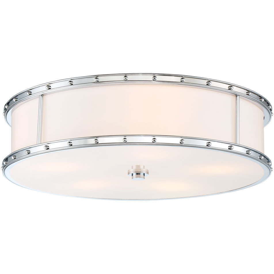 ML LED 20 inch Chrome Flush Mount Ceiling Light