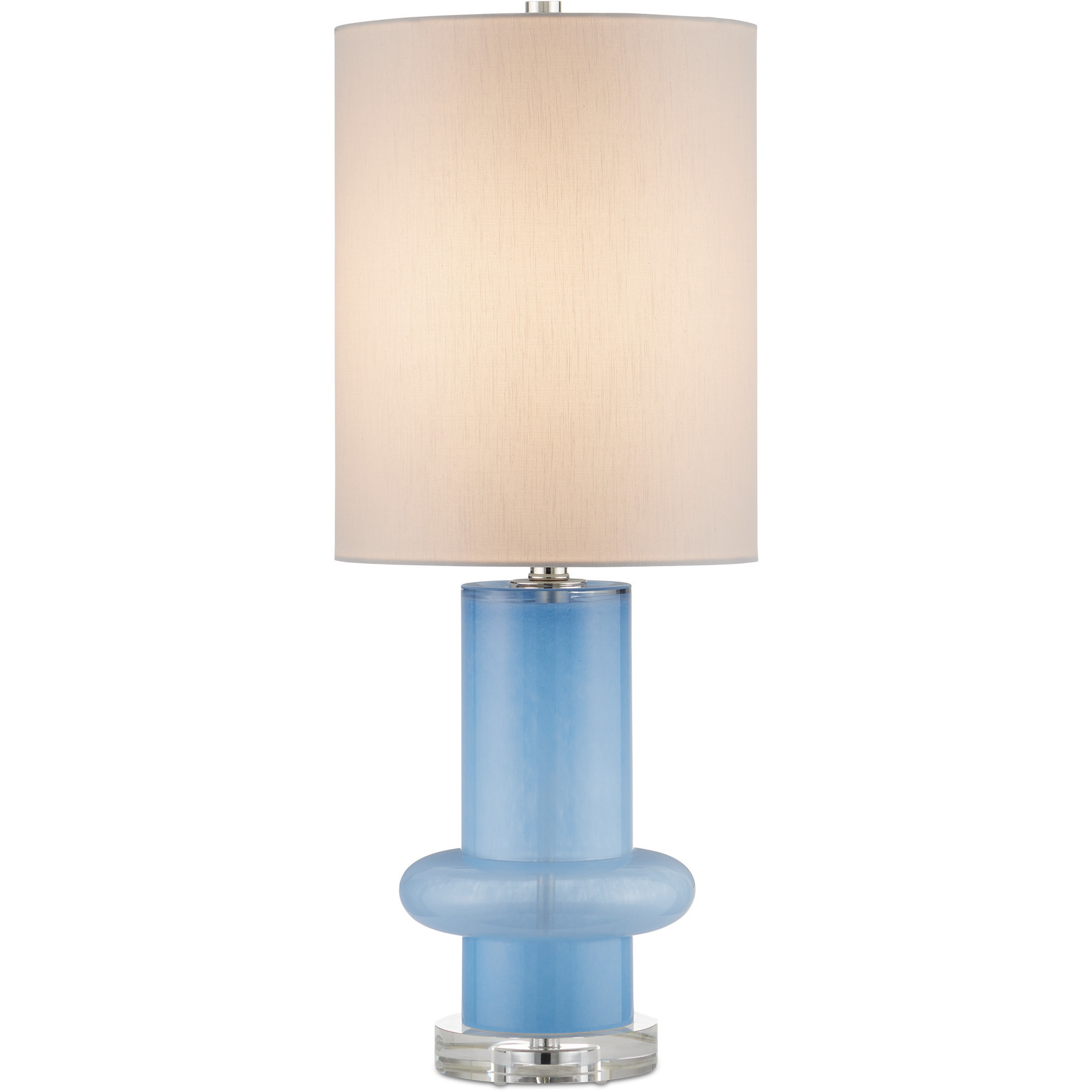 Aquaviva 27.75 inch 150 watt Blue and Clear Table Lamp Portable Light
