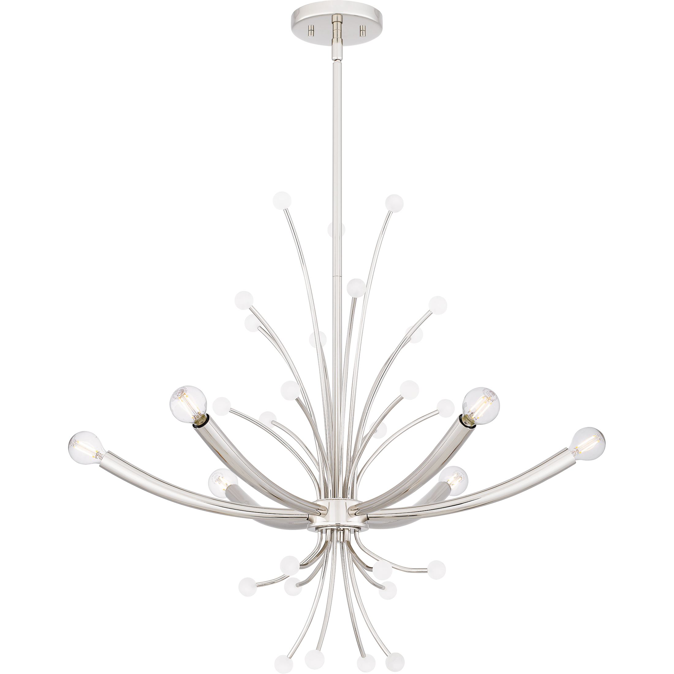 Kiera 6 Light 29 inch Polished Nickel Chandelier Ceiling Light