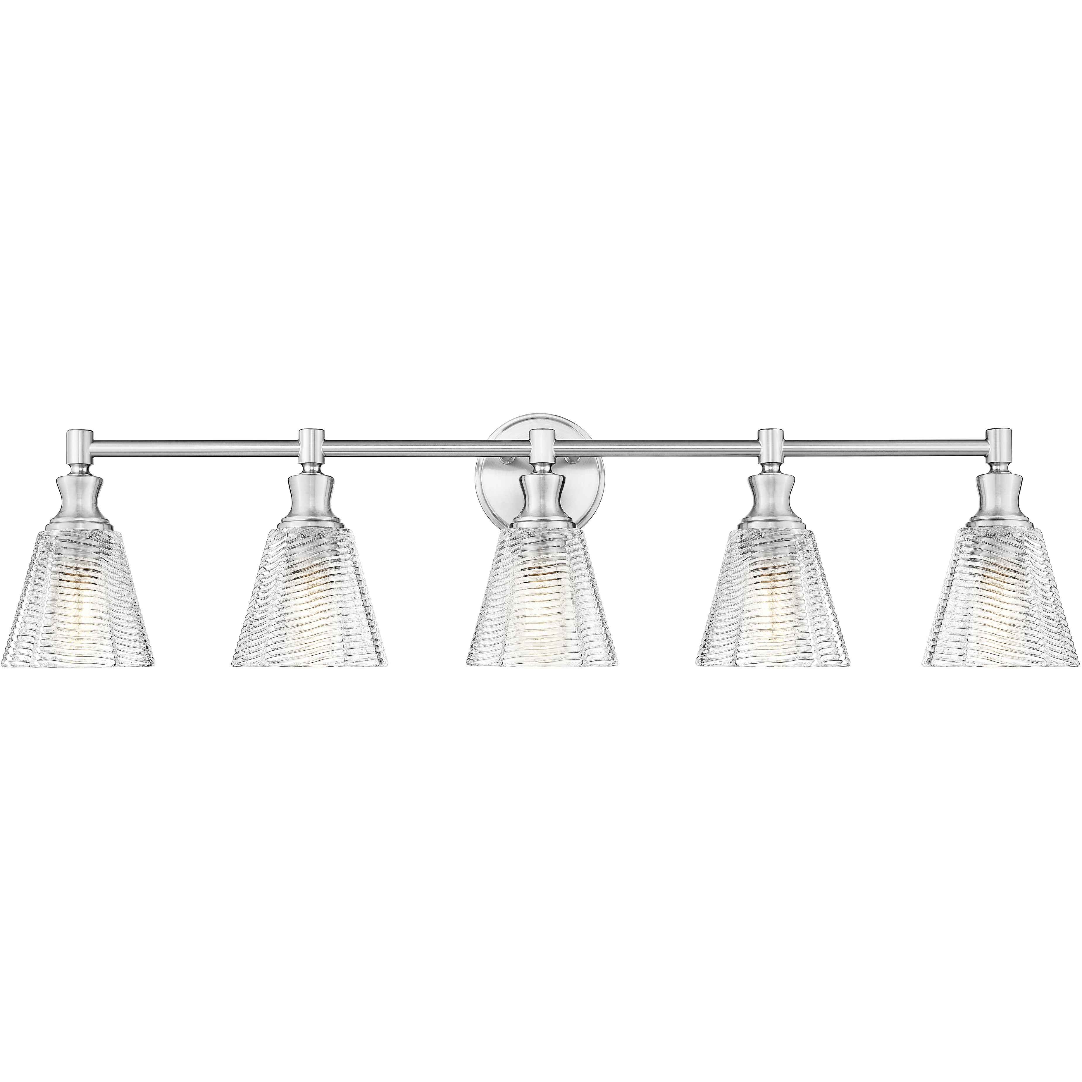 Auden 5 Light 39.75 inch Brushed Nickel Bath Vanity Wall Light