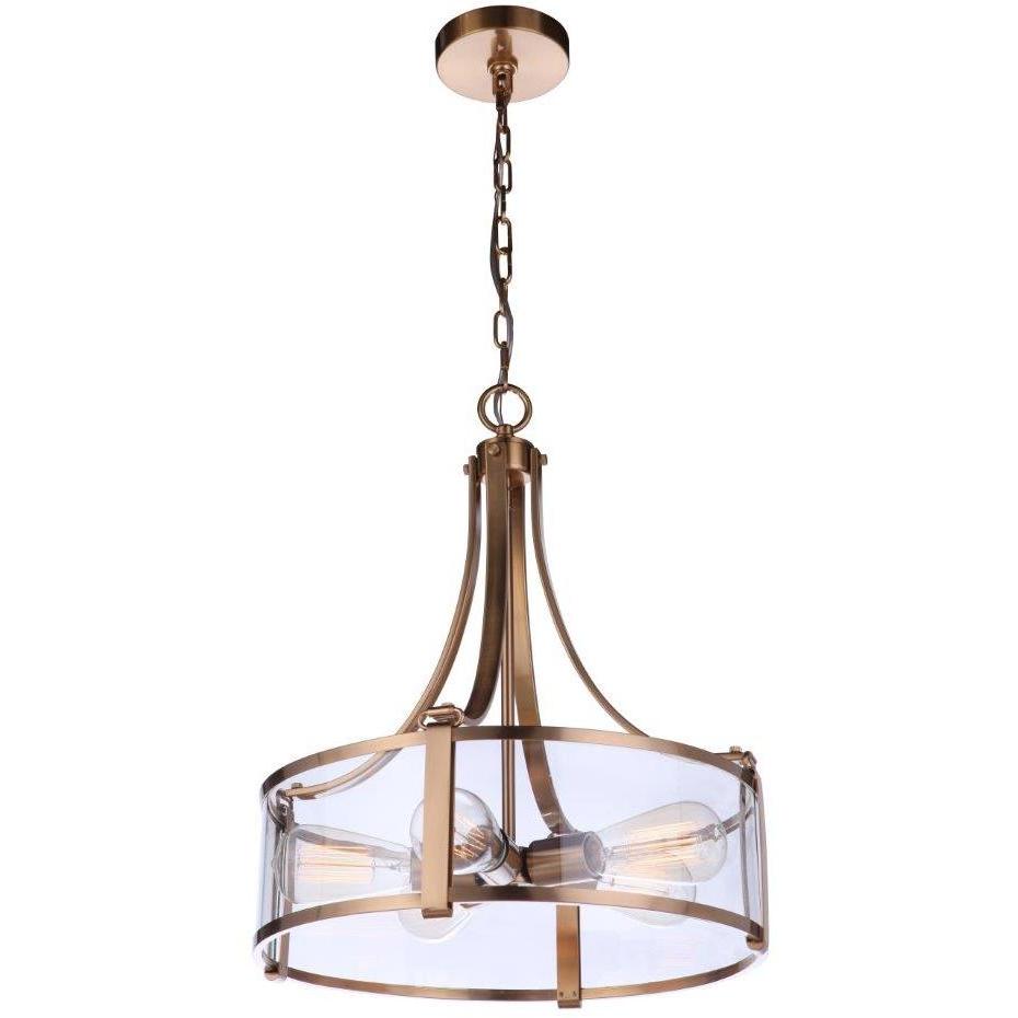 Elliot 5 Light 16.38 inch Satin Brass Pendant Ceiling Light