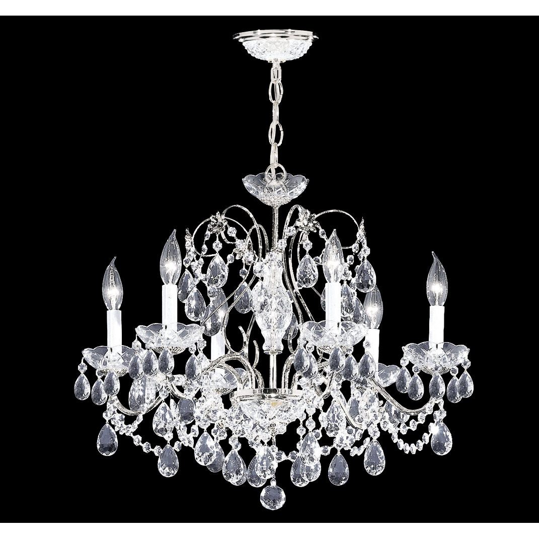 Regalia 6 Light 24 inch Silver Chandelier Ceiling Light