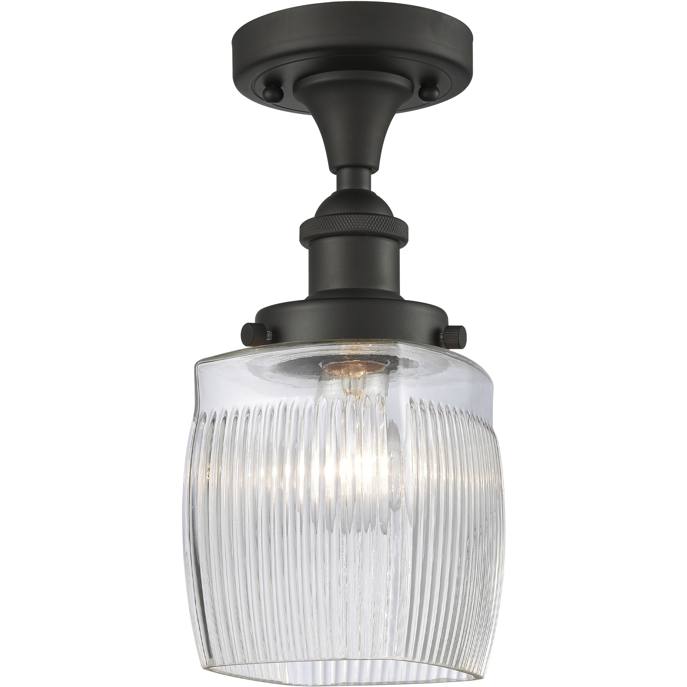 Colton 1 Light 6 inch Oil Rubbed Bronze Semi-Flush Mount Ceiling Light