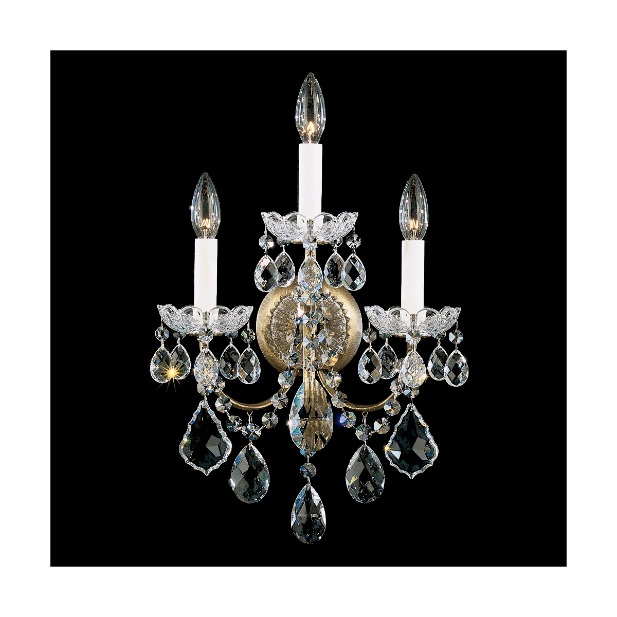 New Orleans 3 Light 6 inch Heirloom Bronze Wall Sconce Wall Light in Heritage